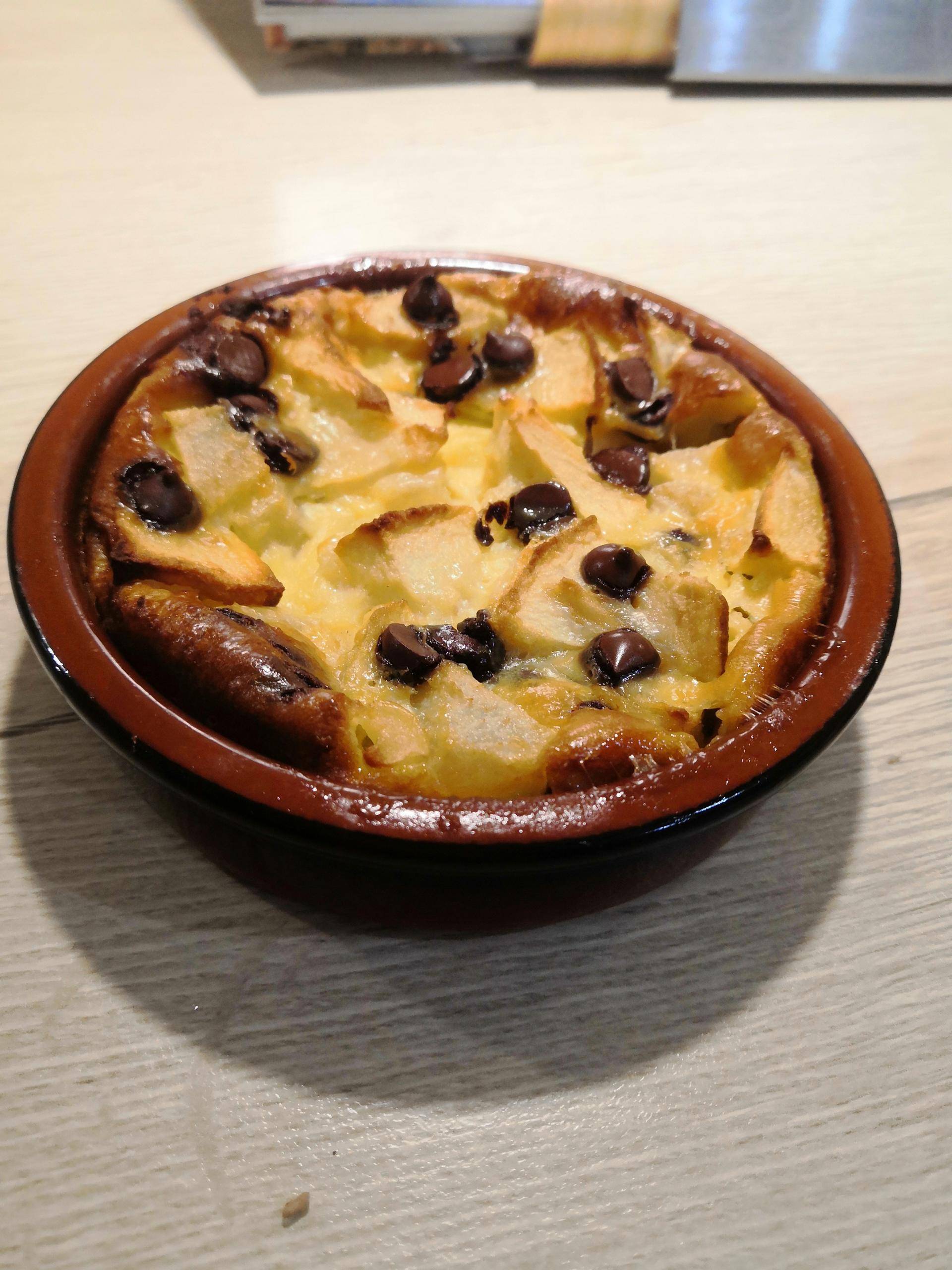 Clafoutis pommes poires pépites chocolat - Recepten Companion Connect XL | Moulinex