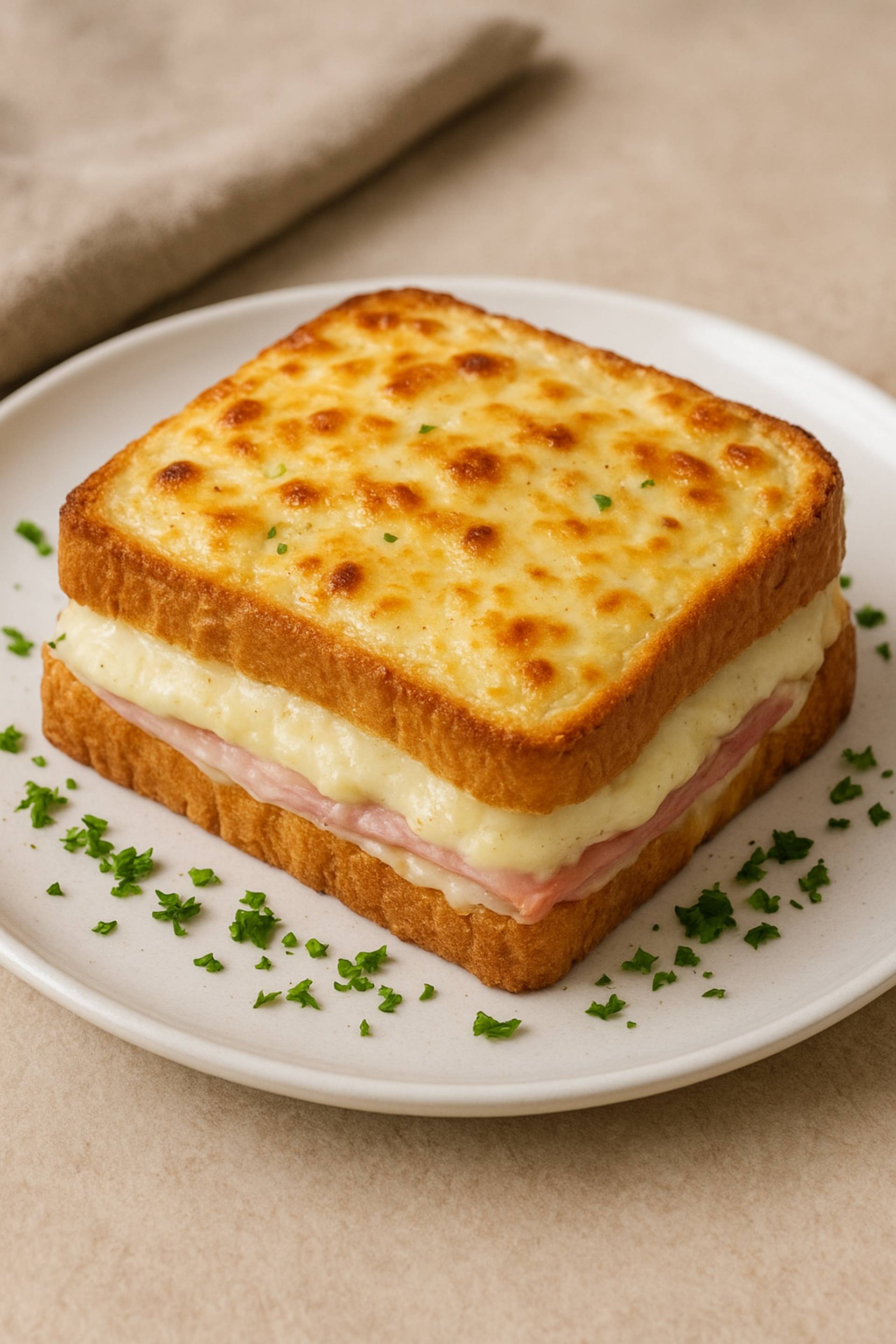 Croque monsieur bechamel simple - Recette Companion XL | Moulinex