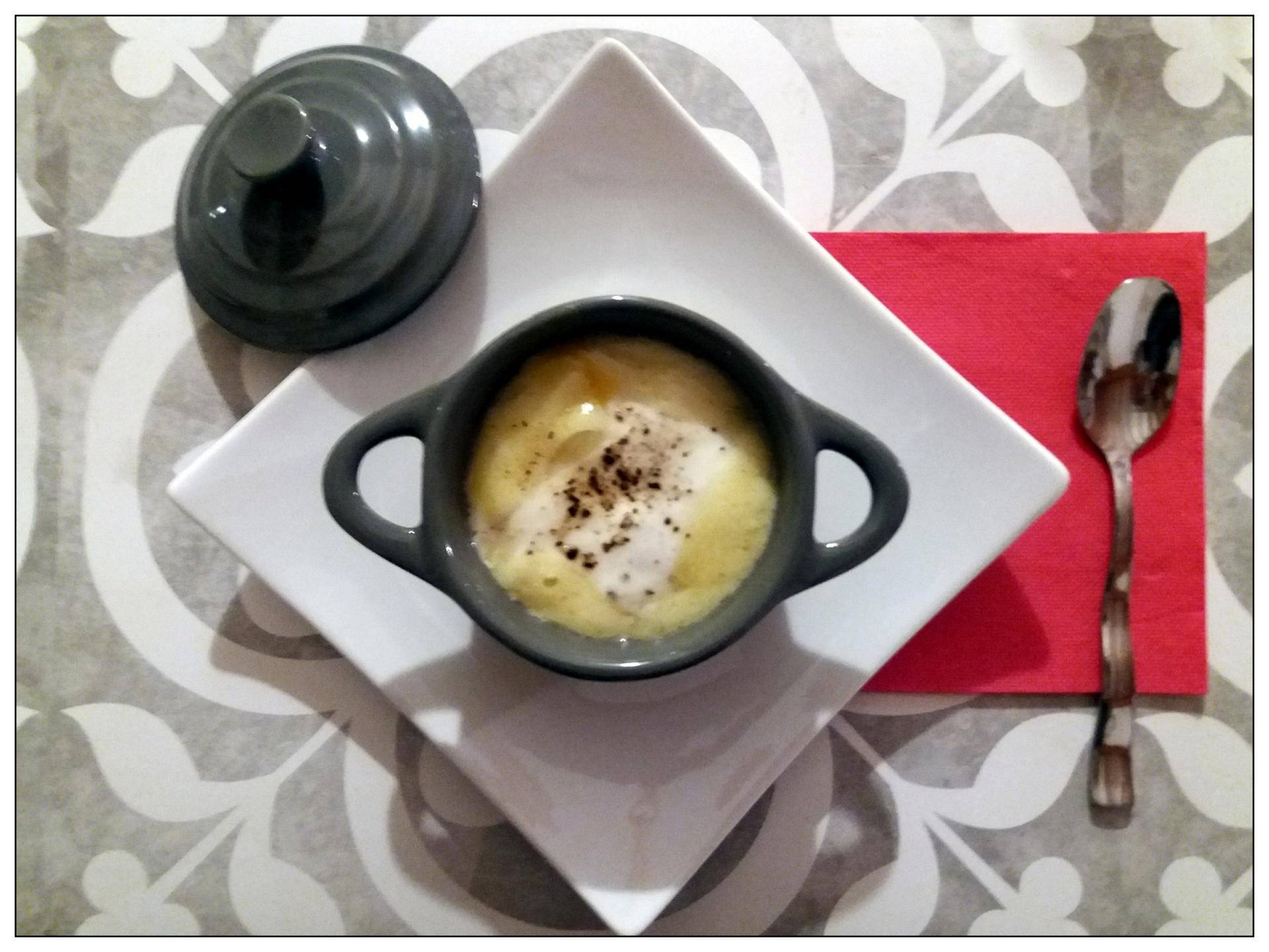 Oeuf cocotte fromage & lardons - Recepten Cookeo | Moulinex