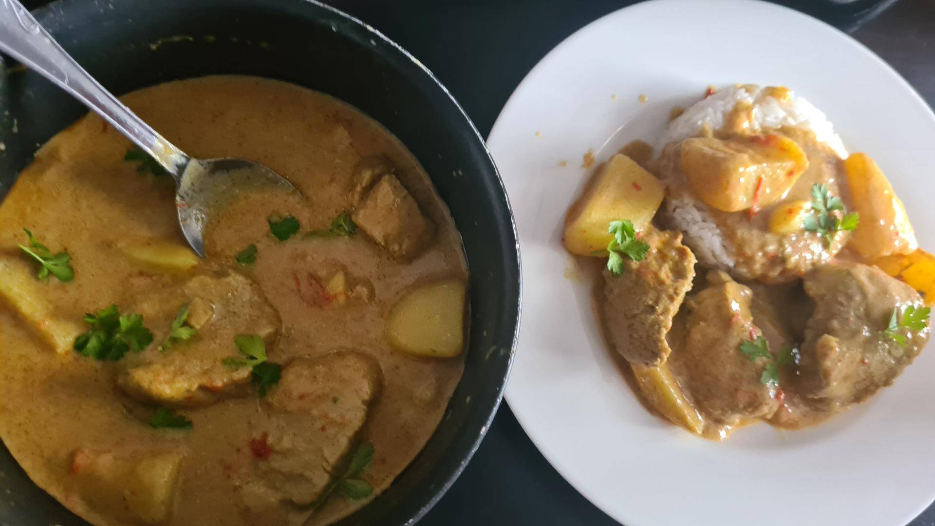 Filet mignon de porc au curry doux façon thaï - Recepten Companion Connect XL | Moulinex
