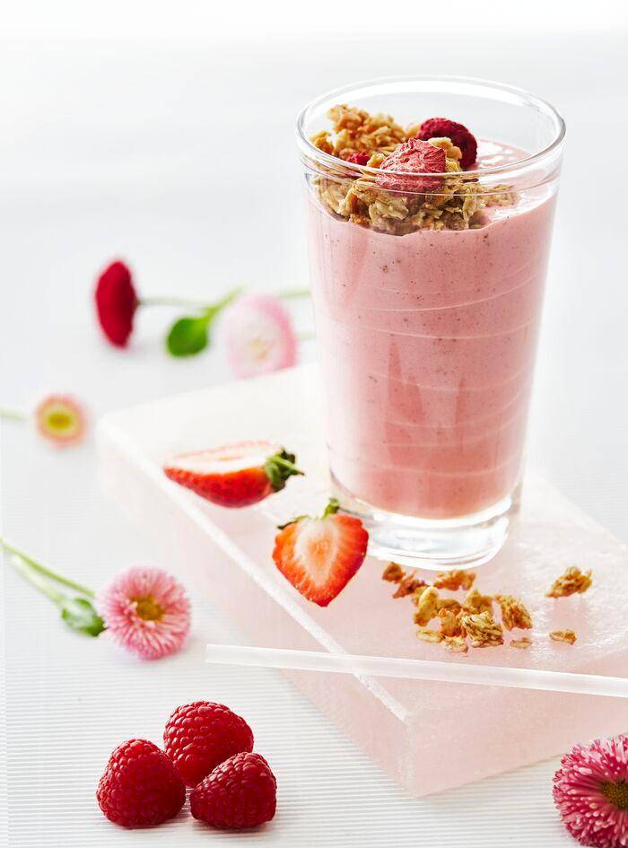 Smoothie fruits rouges, yaourt et céréales - Recepten Perfectmix + | Moulinex