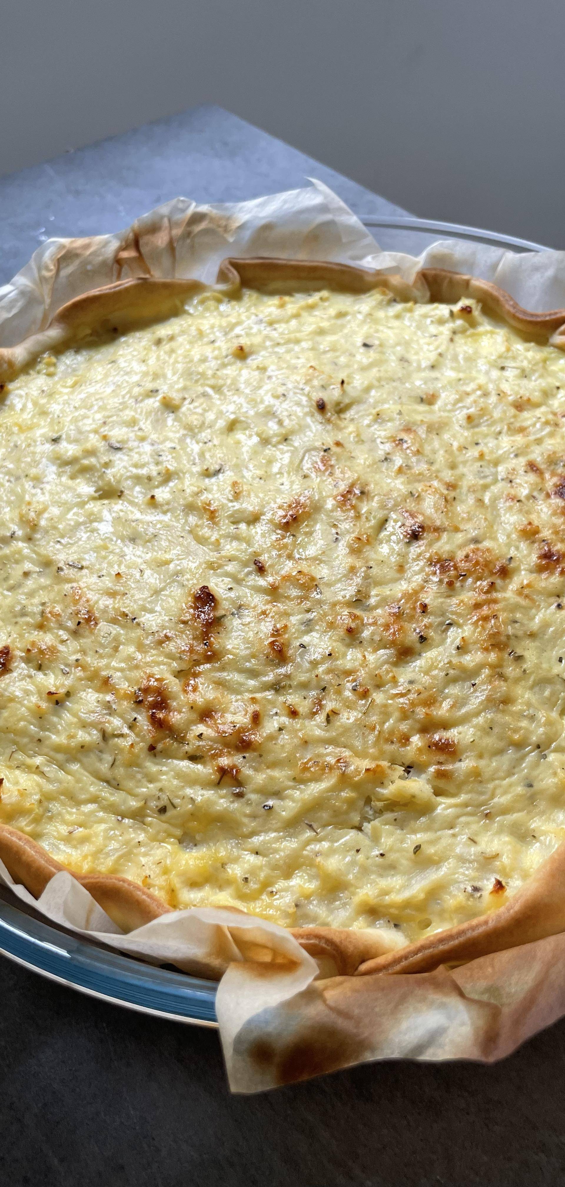 Quiche chou-fleur, chèvre et bacon - Recette Cookeo | Moulinex