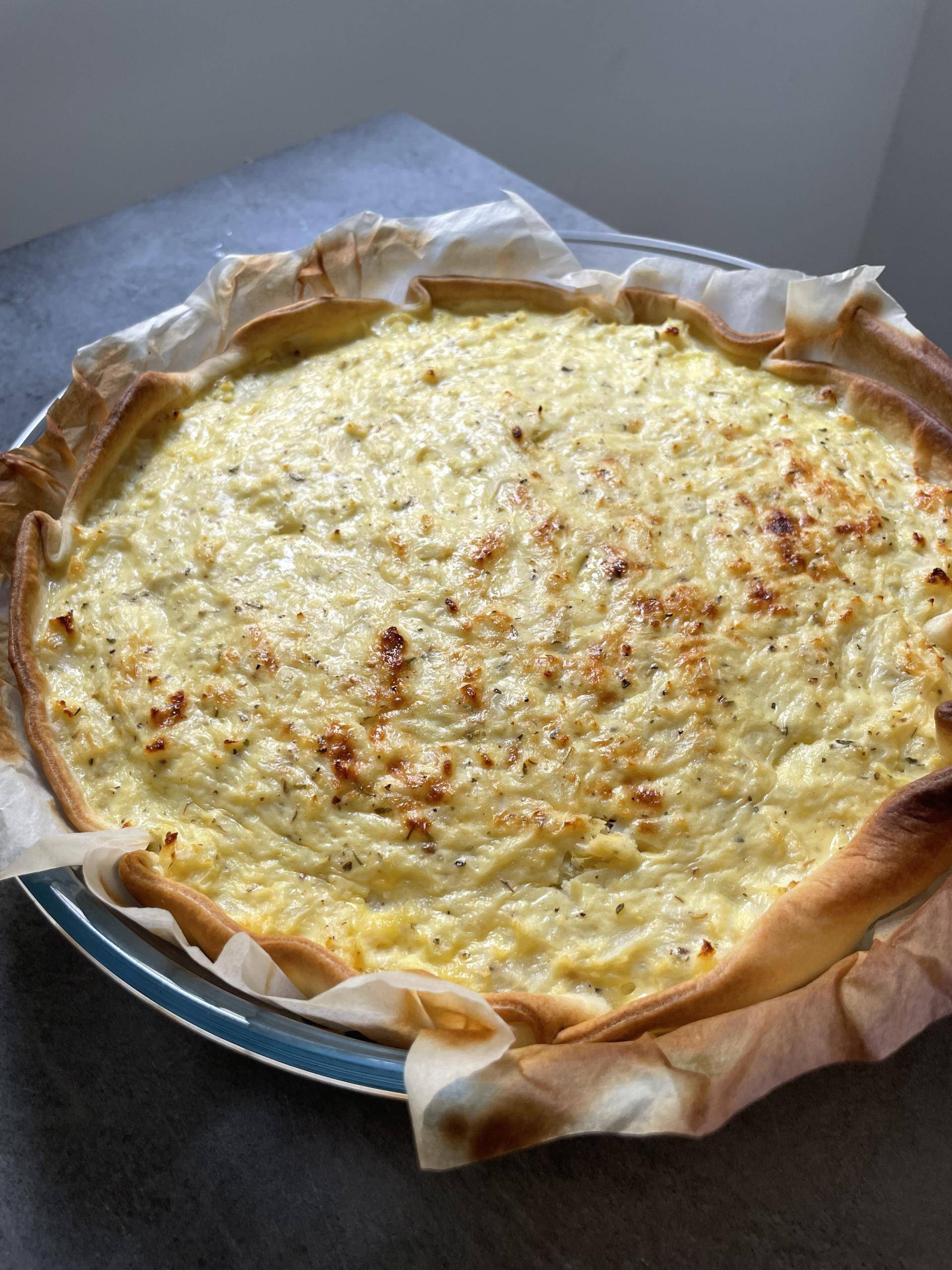 Quiche chou-fleur, chèvre et bacon - Recette Cookeo | Moulinex