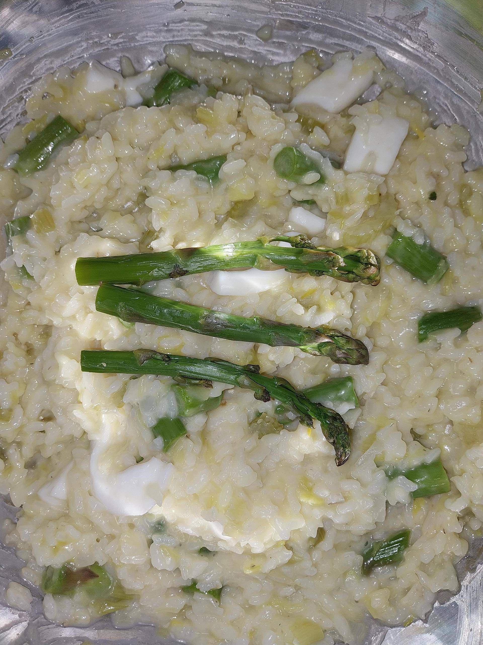 Risotto aux asperges et calamars - Recette Cookeo | Moulinex