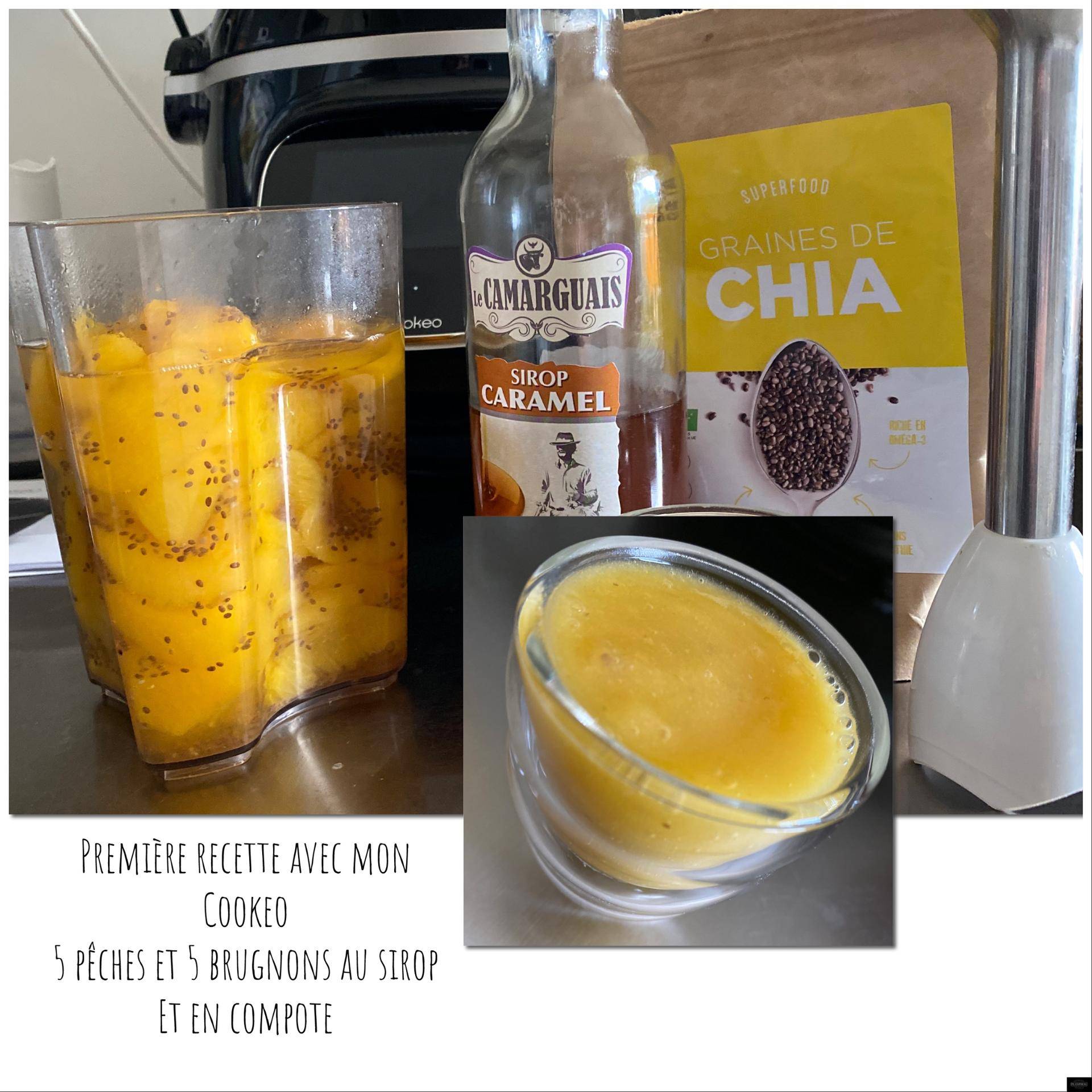 Pêche brugnon au sirop ou compote - Recepten Cookeo V3 | Moulinex