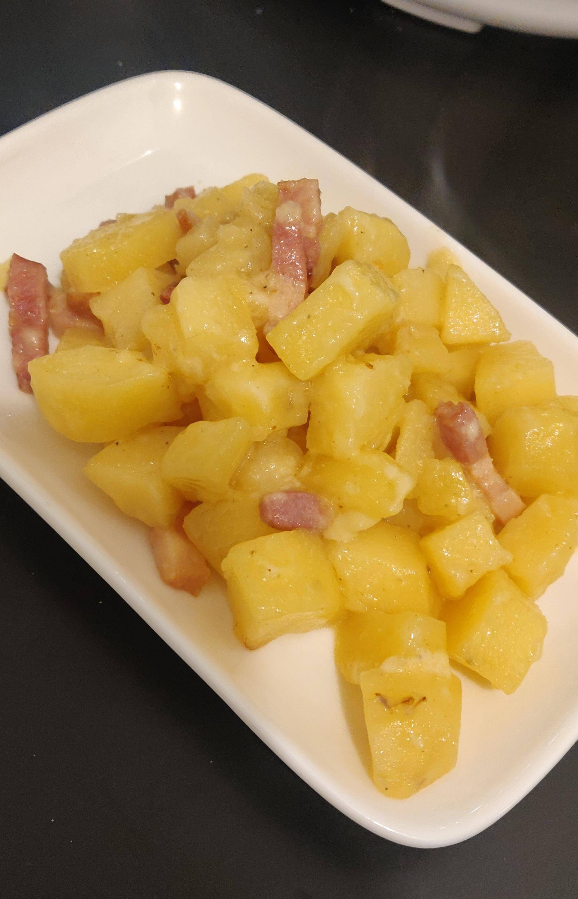 Pomme de terre aux lardons façon raclette - Recepten Cookeo | Moulinex