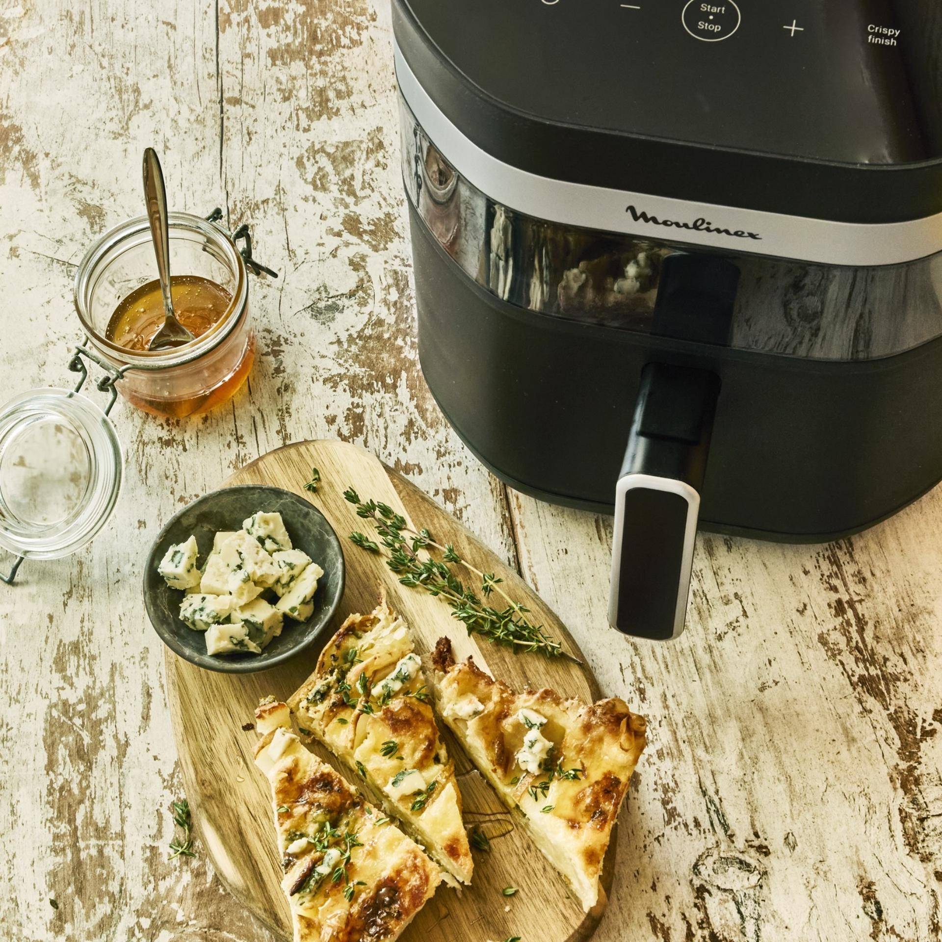 Tarte filo poire – roquefort – noix – miel – thym - Recette Dual Easy Fry Flex | Moulinex