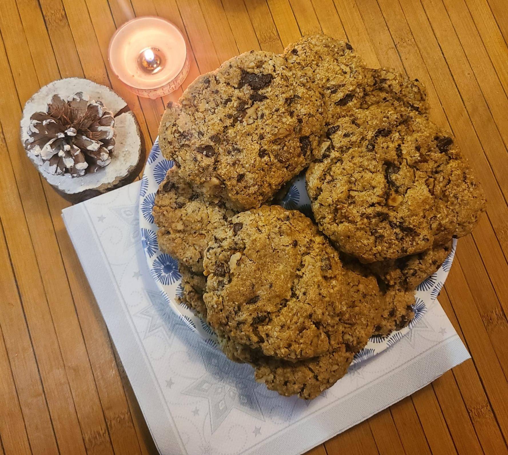 Cookies croustillants aux chocolat et noix - Recepten Dual EasyFry&Grill | Moulinex
