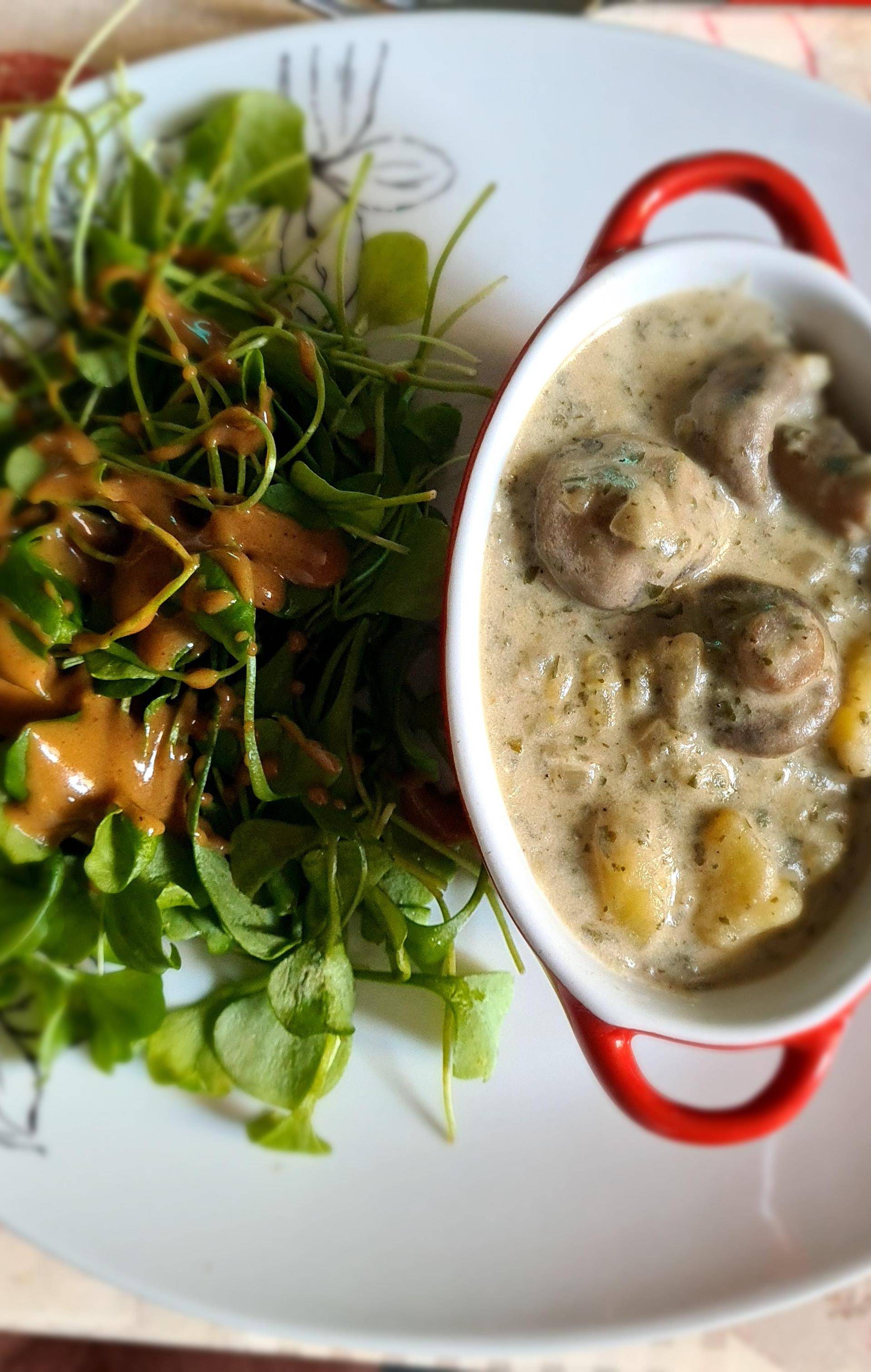 Champignons frais et pomme de terre au fromage de chèvre frais - Recette Cookeo | Moulinex