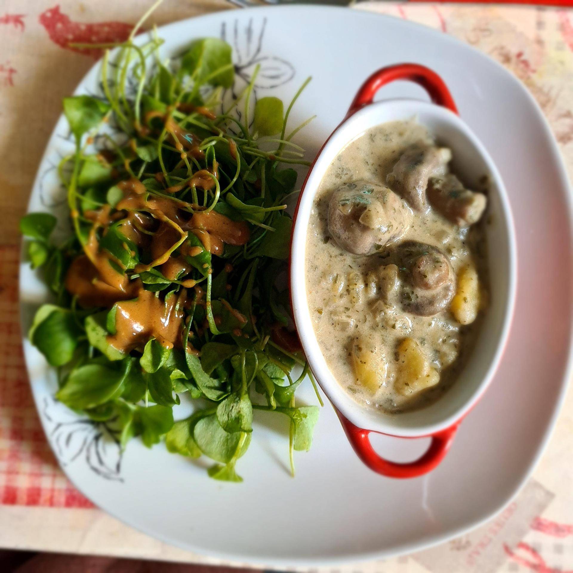 Champignons frais et pomme de terre au fromage de chèvre frais - Recette Cookeo | Moulinex