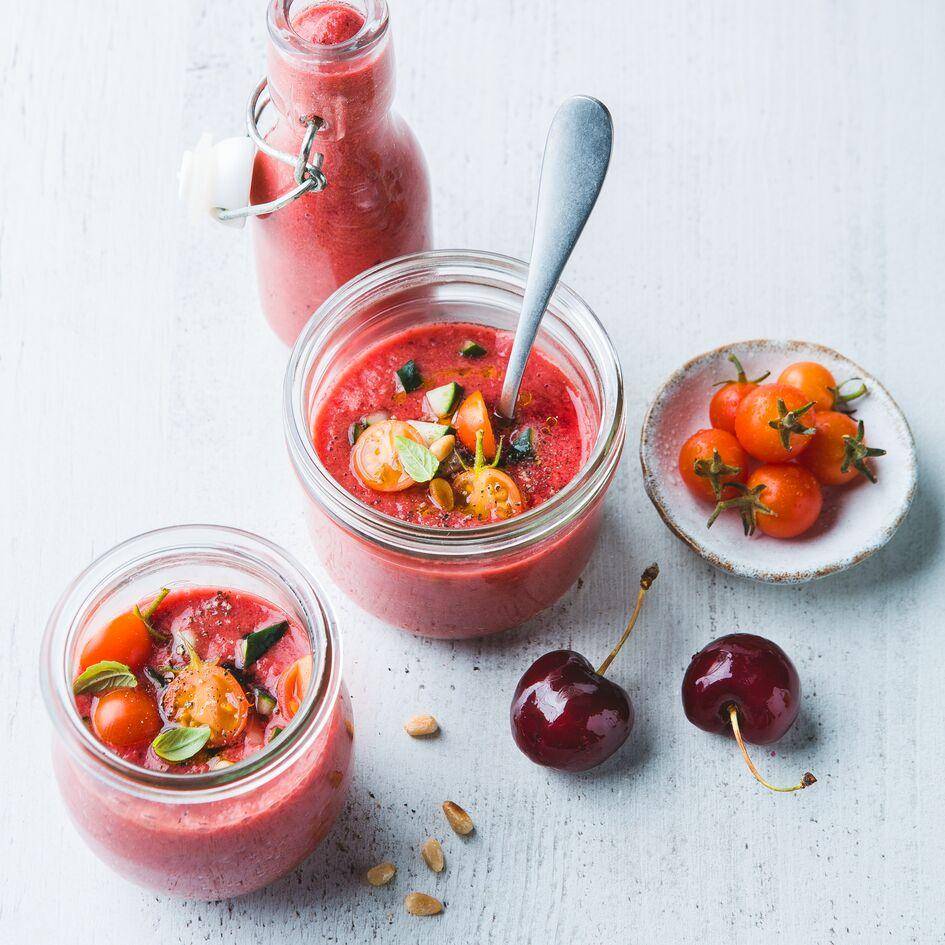 Gaspacho de tomates et cerises - Recepten Perfectmix + | Moulinex