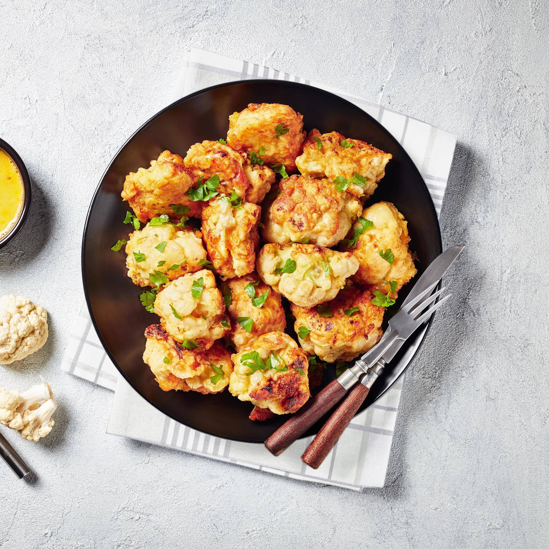 Chou-fleur rôti croustillant à l'ail et aux épices - Recette Easy Fry XL Surface | Moulinex