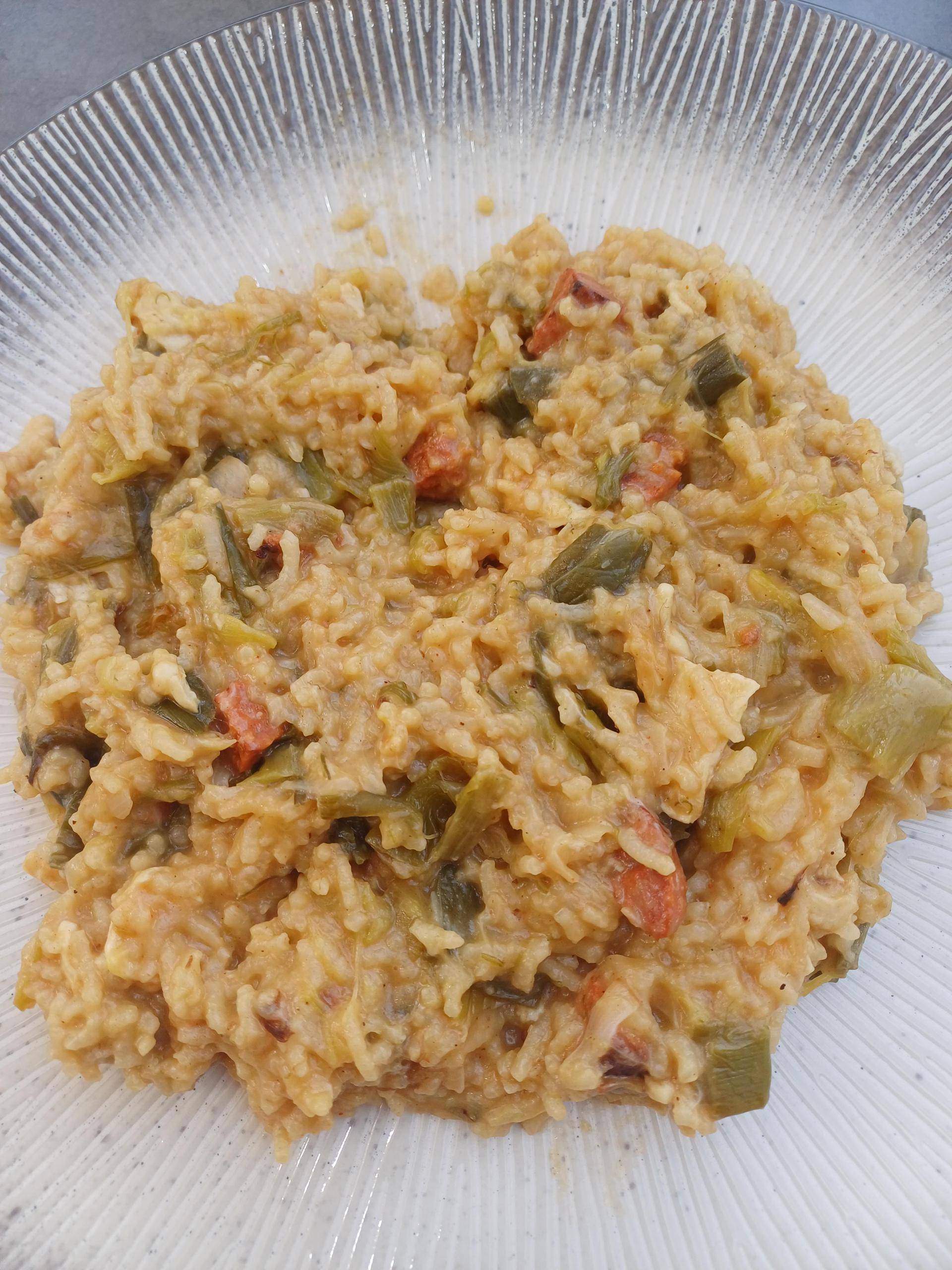 Riz chorizo poireau chèvre - Recette Cookeo | Moulinex