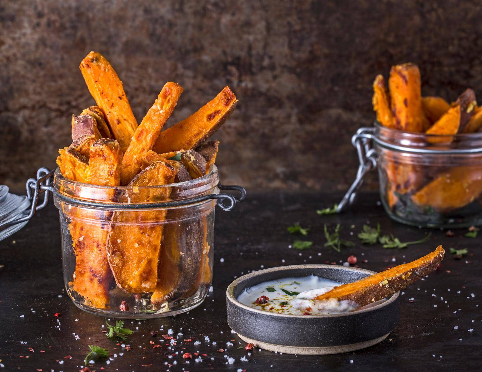 Wedges de patates douces - Recette Easy Fry XL Surface | Moulinex