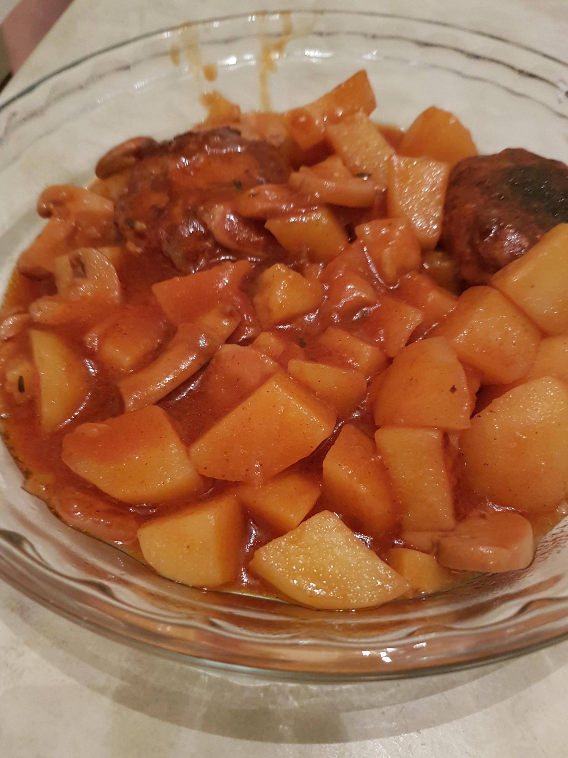 Crépinettes, pommes de terre, champignons - Recepten Cookeo | Moulinex
