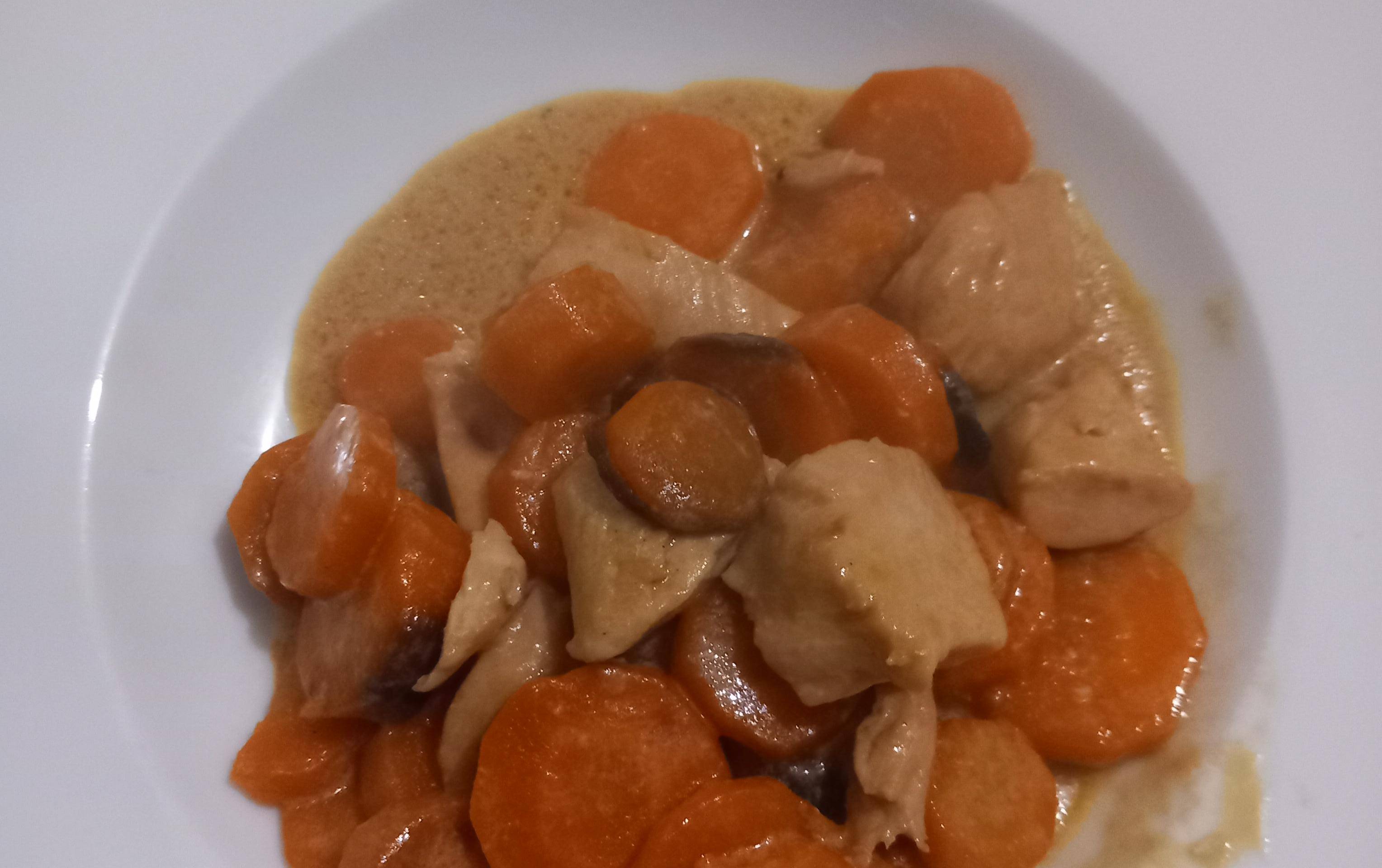 Poulet et carottes à la crème - Recette Cookeo | Moulinex