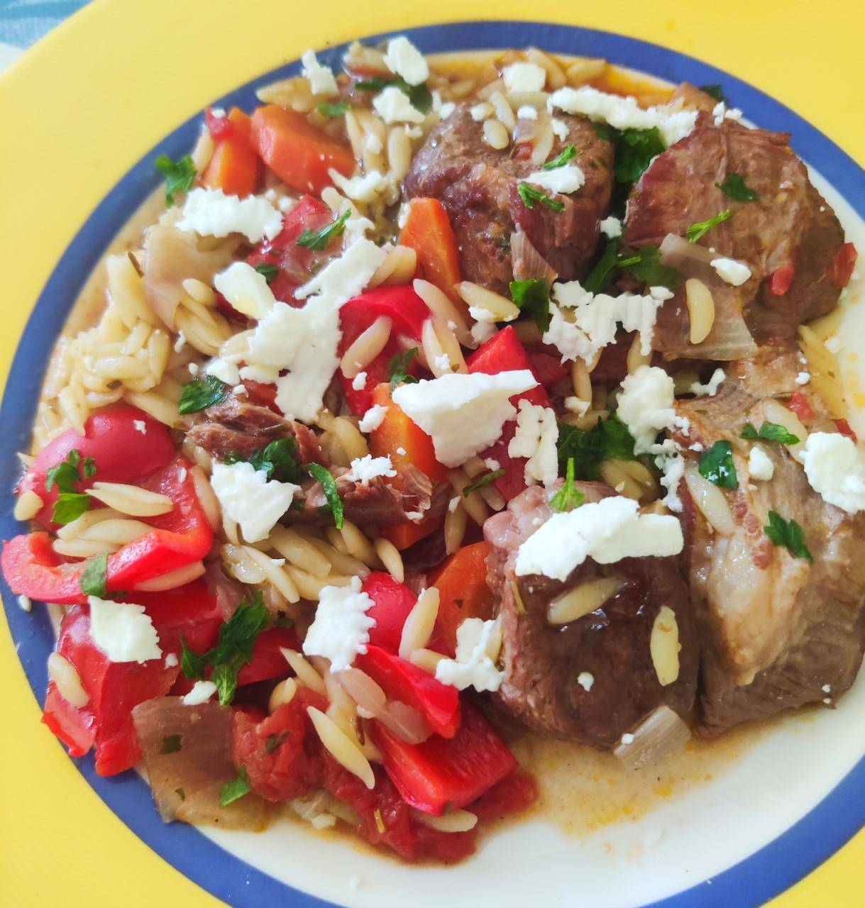 Youvetsi - Ragoût d'agneau à la grecque - Recette Companion Connect XL | Moulinex