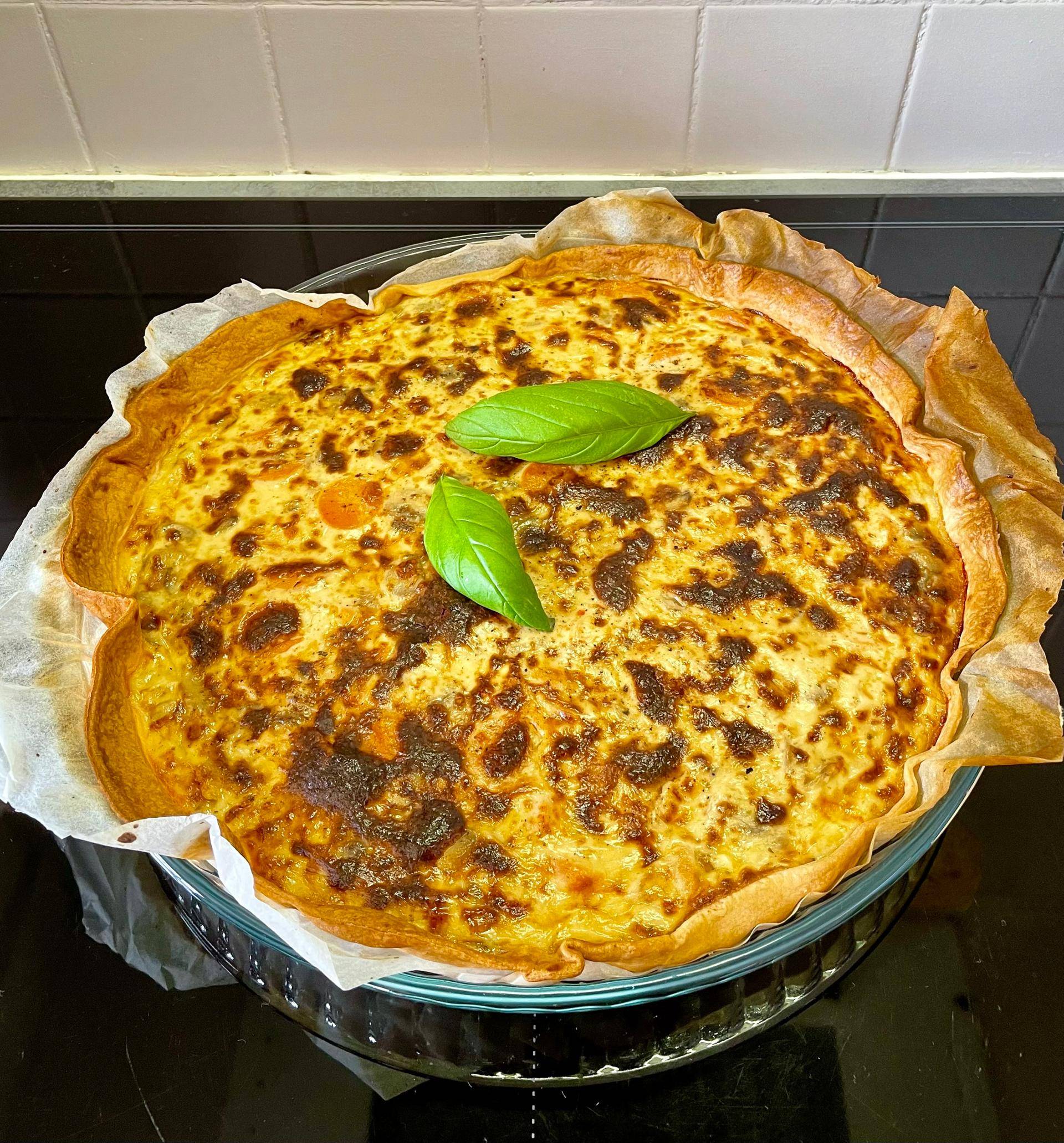 Tarte champignons carottes - Recette Companion Connect XL | Moulinex