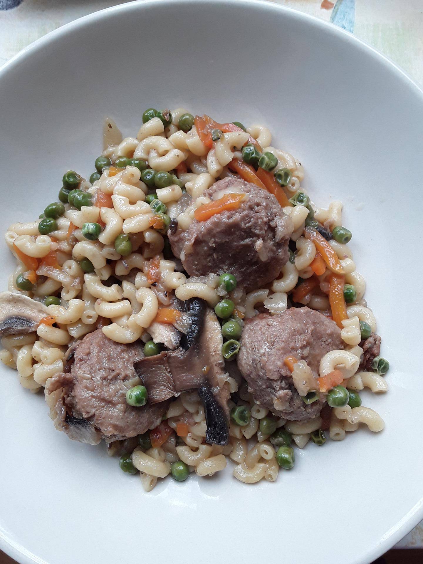 Boulettes aux pâtes et petits legumes - Recepten Cookeo | Moulinex