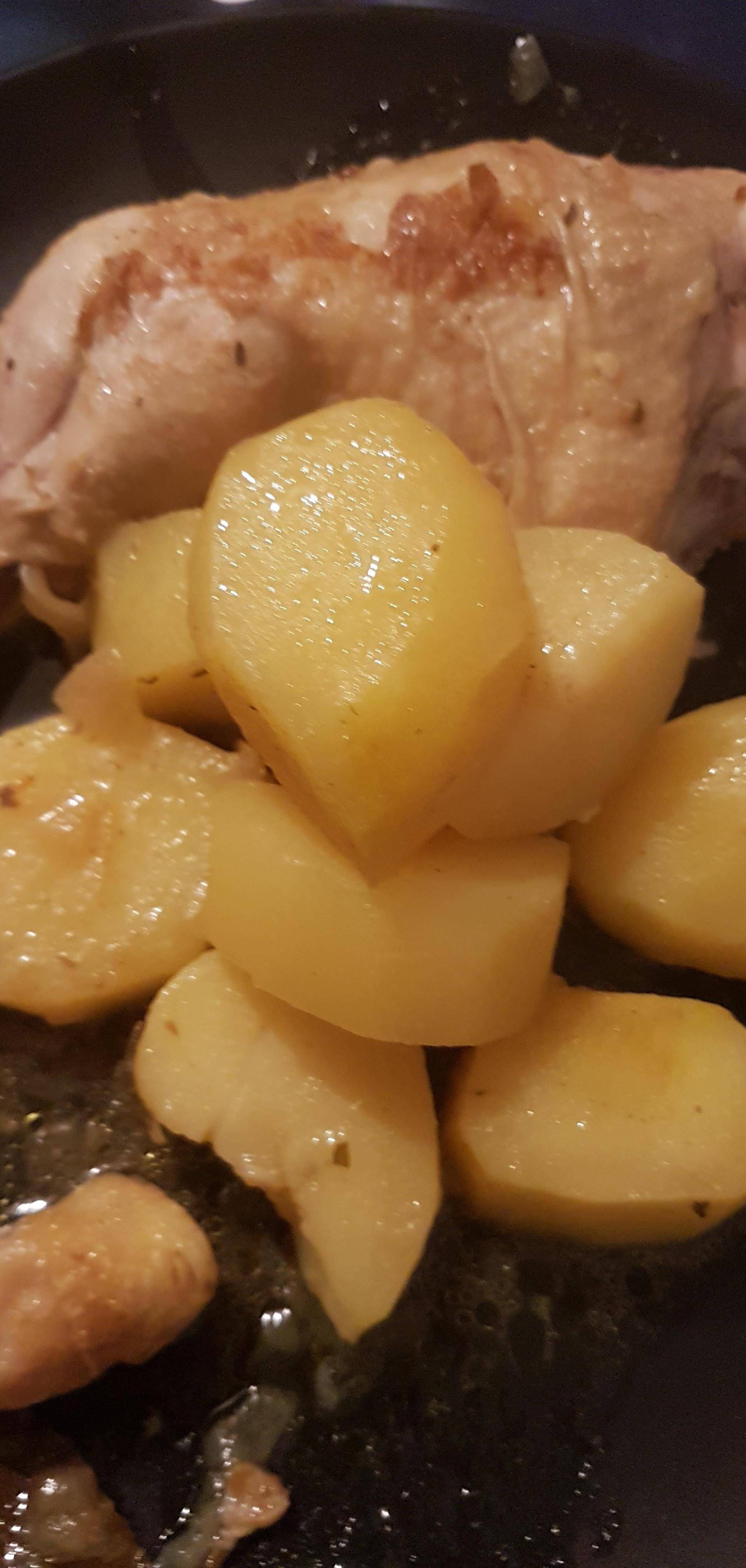 Cuisse de poulet avec ses pommes de terre a la cannelle - Recette Cookeo | Moulinex