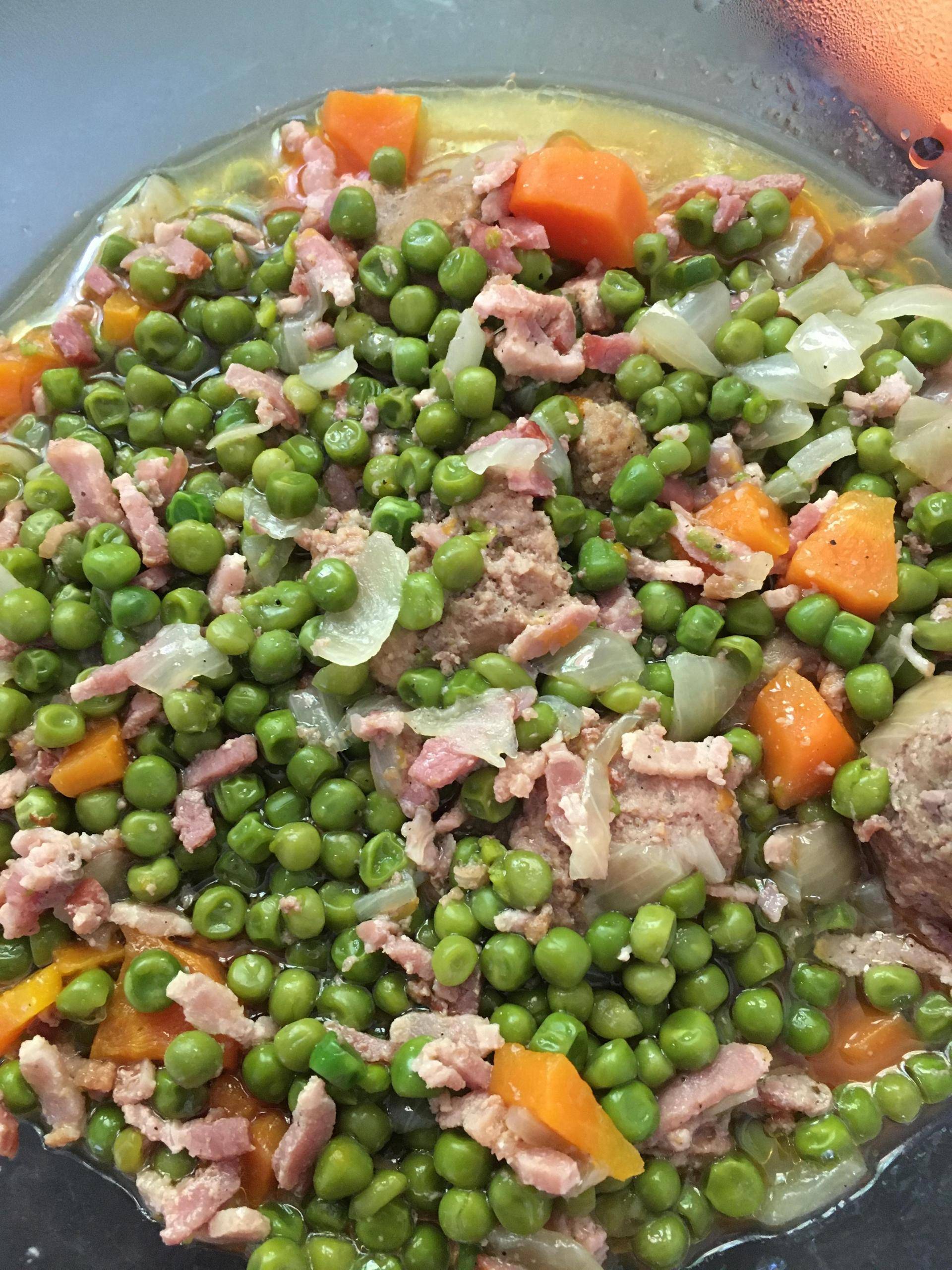 Petits pois boulettes de boeuf - Recepten Cookeo | Moulinex