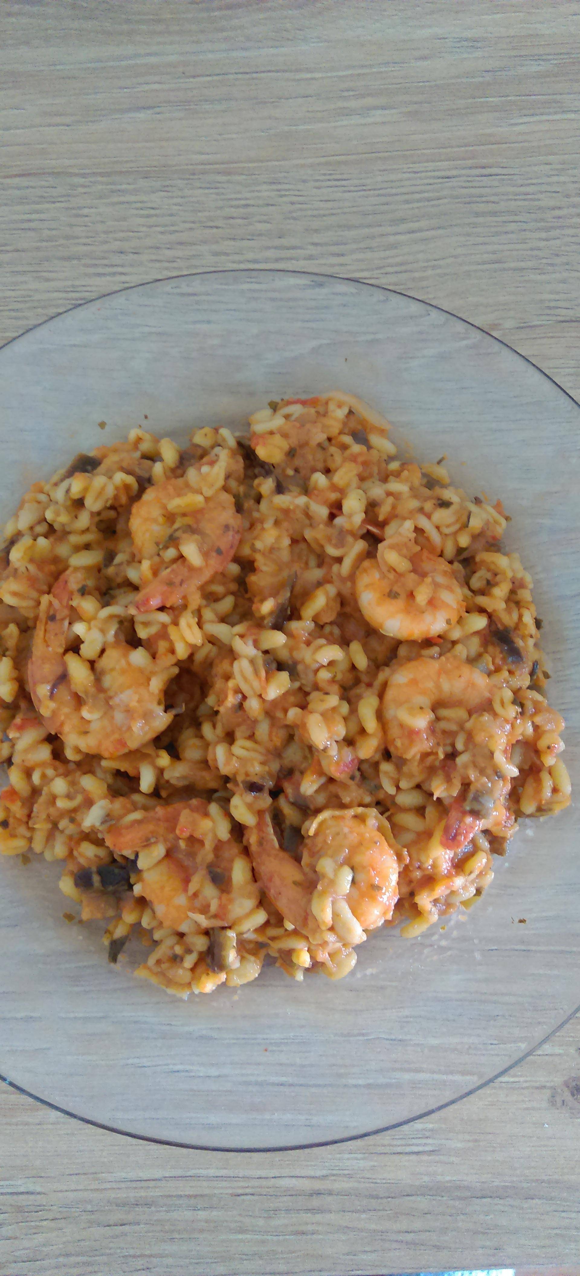 Ebly au crevettes et aubergines façon risotto (light) - Recette Cookeo | Moulinex