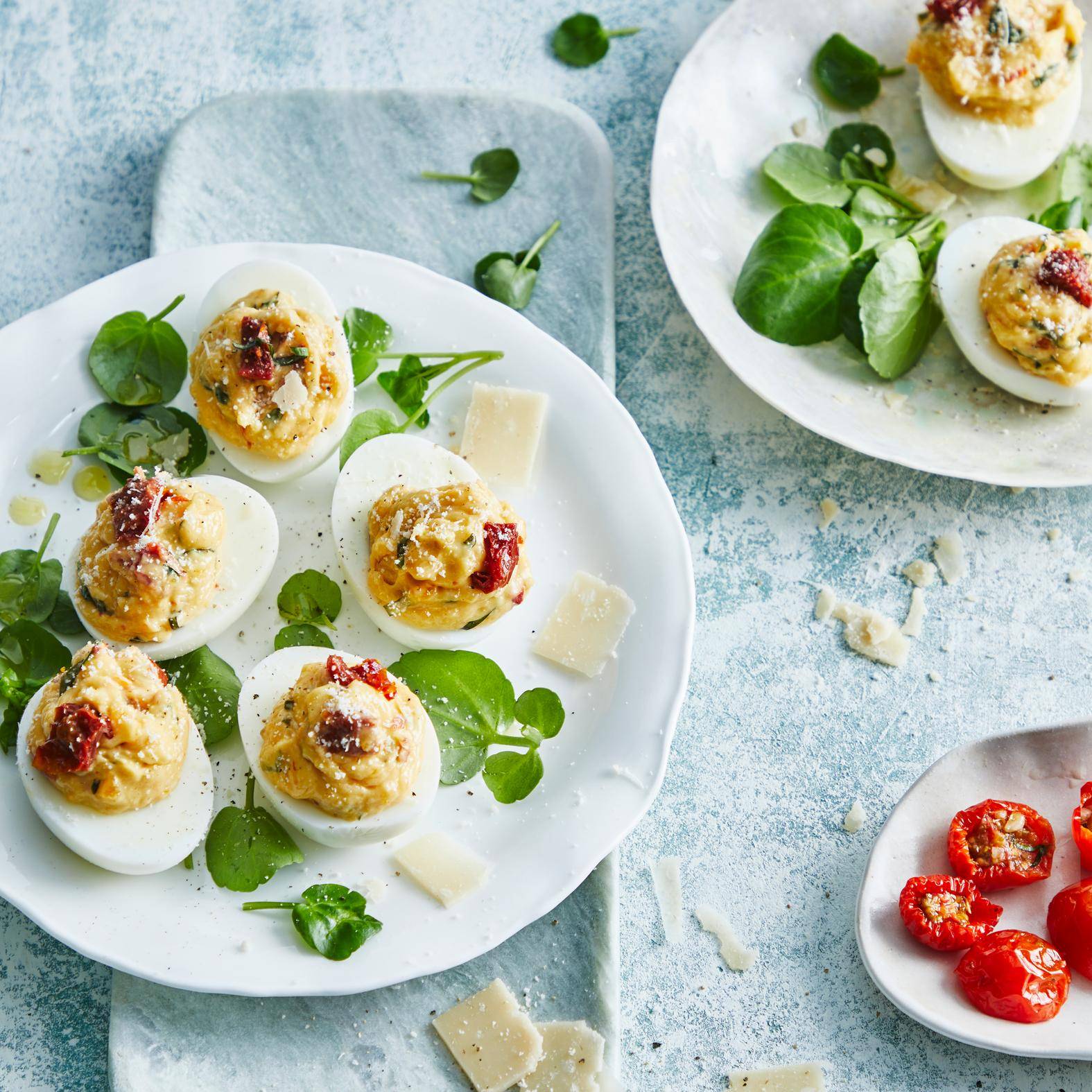 Œufs mayonnaise tomates séchées et basilic - Recette Kitchen Machines Touch/Touch + | Moulinex