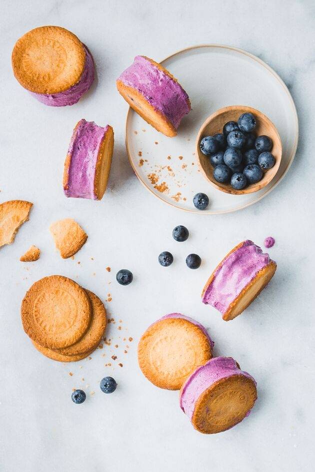 Sandwich glacé aux myrtilles - Recepten Perfectmix + | Moulinex