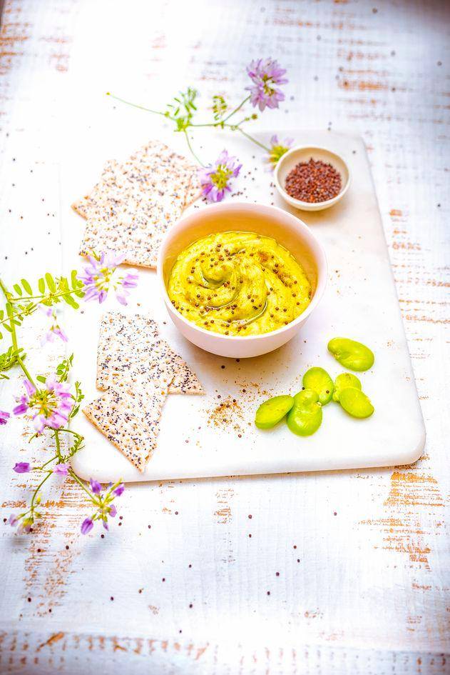 Houmous de fèves aux graines de moutarde - Recepten Perfectmix Cook | Moulinex