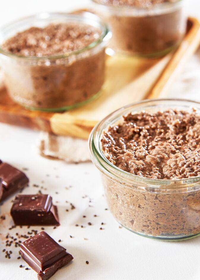 Mousse pudding de chia et chocolat - Recepten Perfectmix + | Moulinex