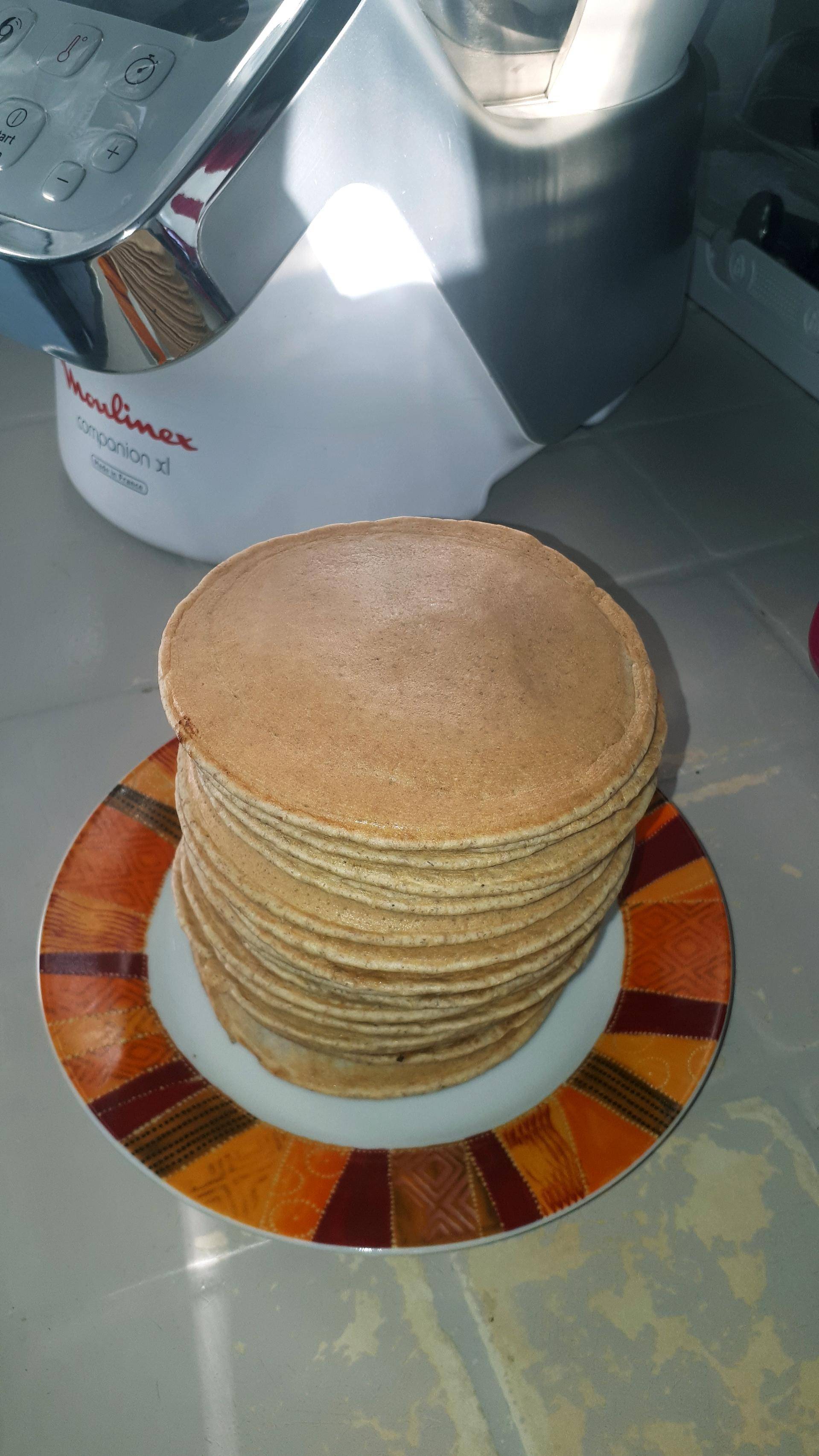 Pancake farine complète et lait d'amande - Recepten Companion XL | Moulinex