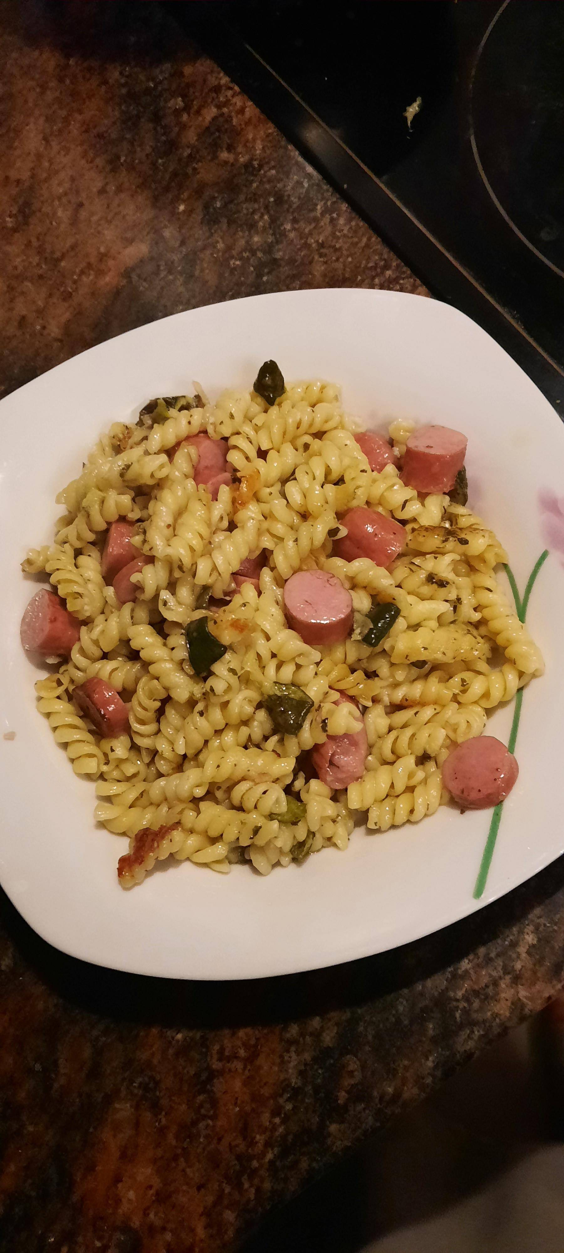 One pot spirelli courgettes saucisses viennoises - Recette Cookeo V3 | Moulinex