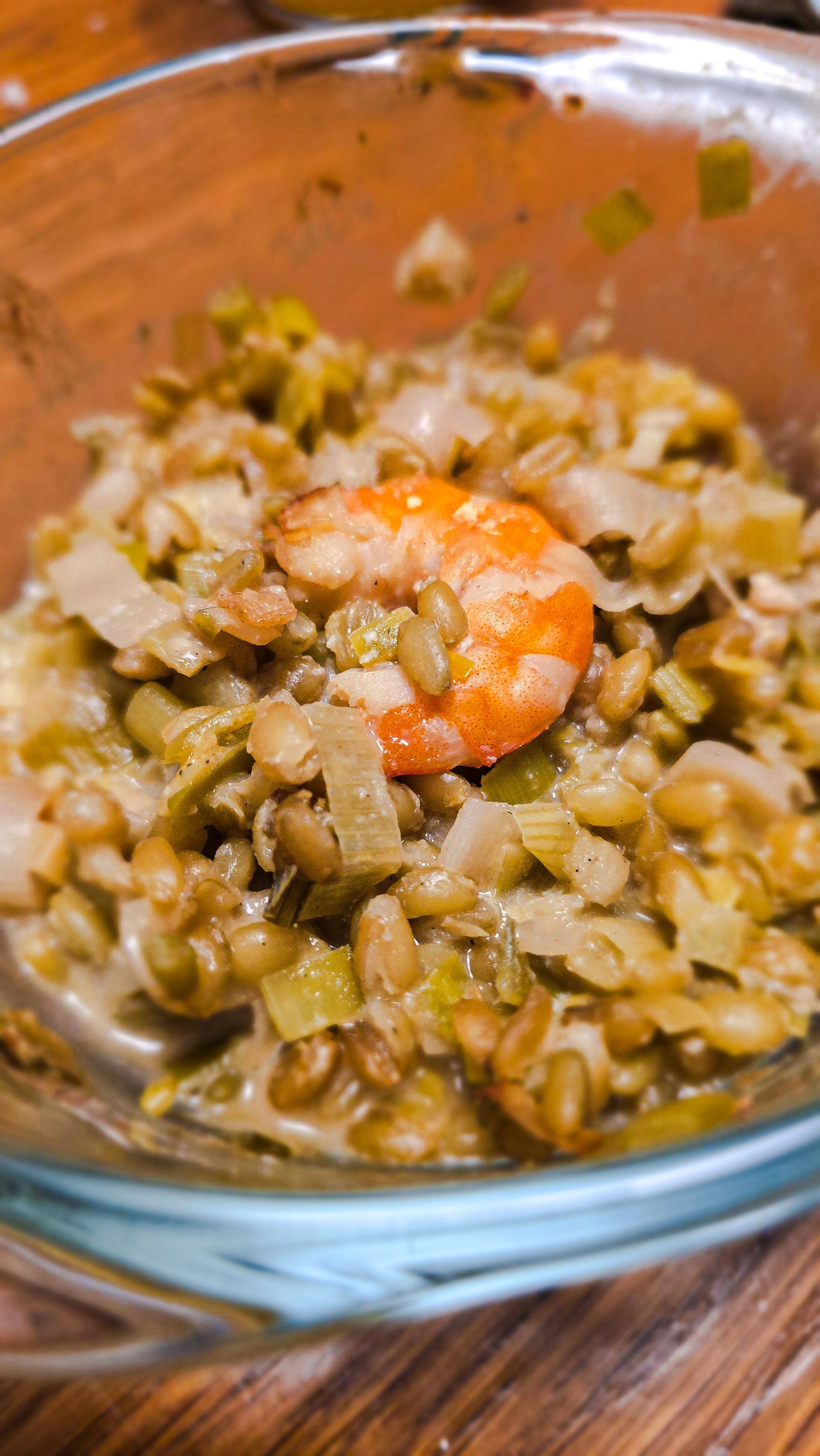 Freekeh crémeux et crevettes citronnés - Recepten Companion Connect XL | Moulinex