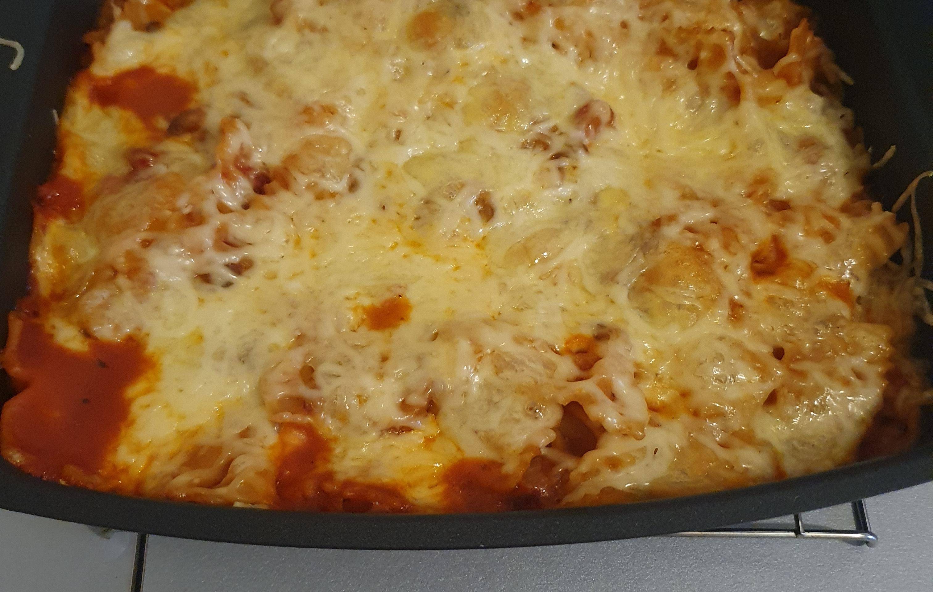 Gratin de pâte, champignons et mozzarella - Recepten Cookeo 10in1 | Moulinex