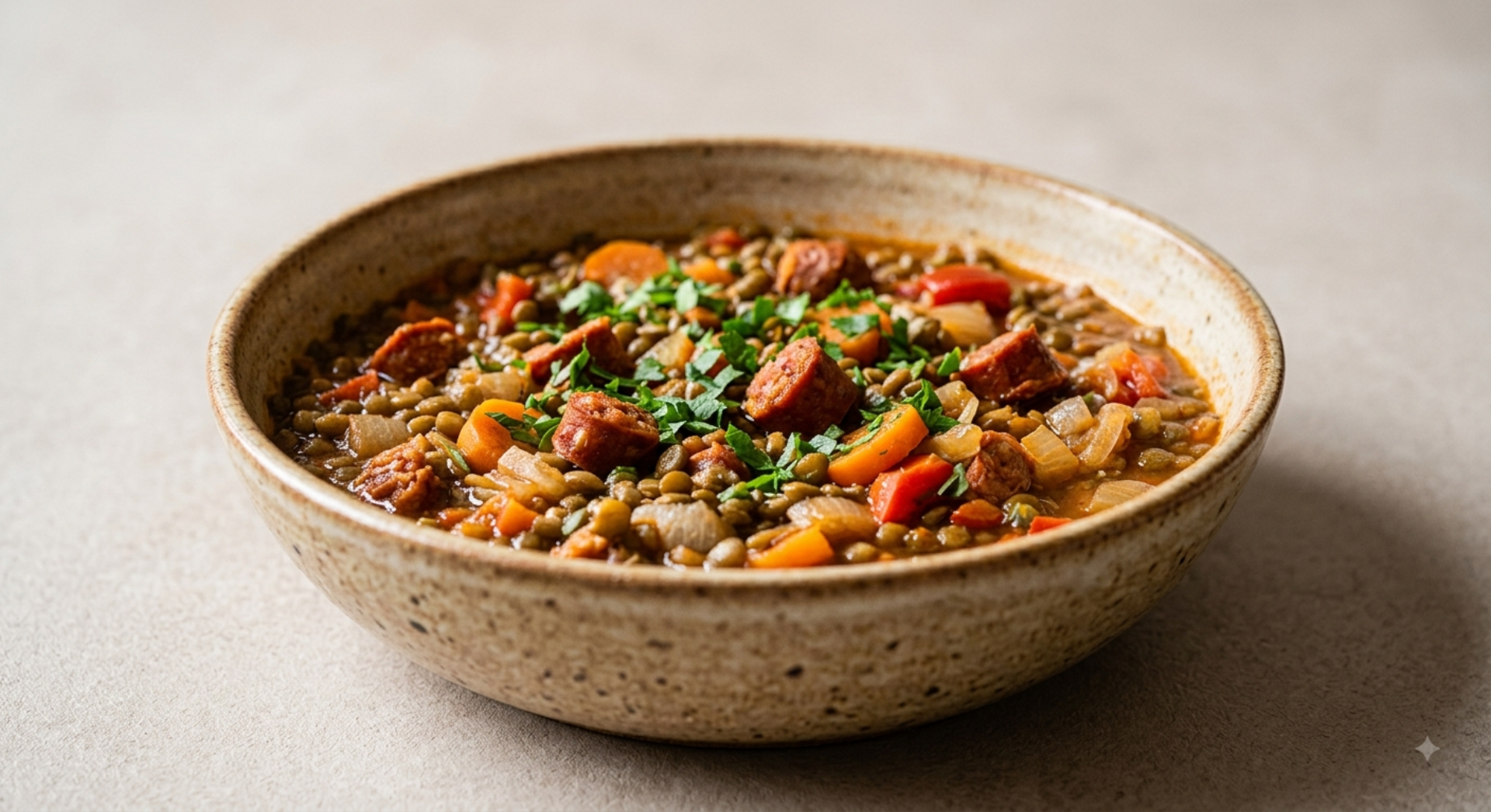 Lentilles à l'espagnol au chorizo de Fkvn - Recette Cookeo Infinity Autostir | Moulinex
