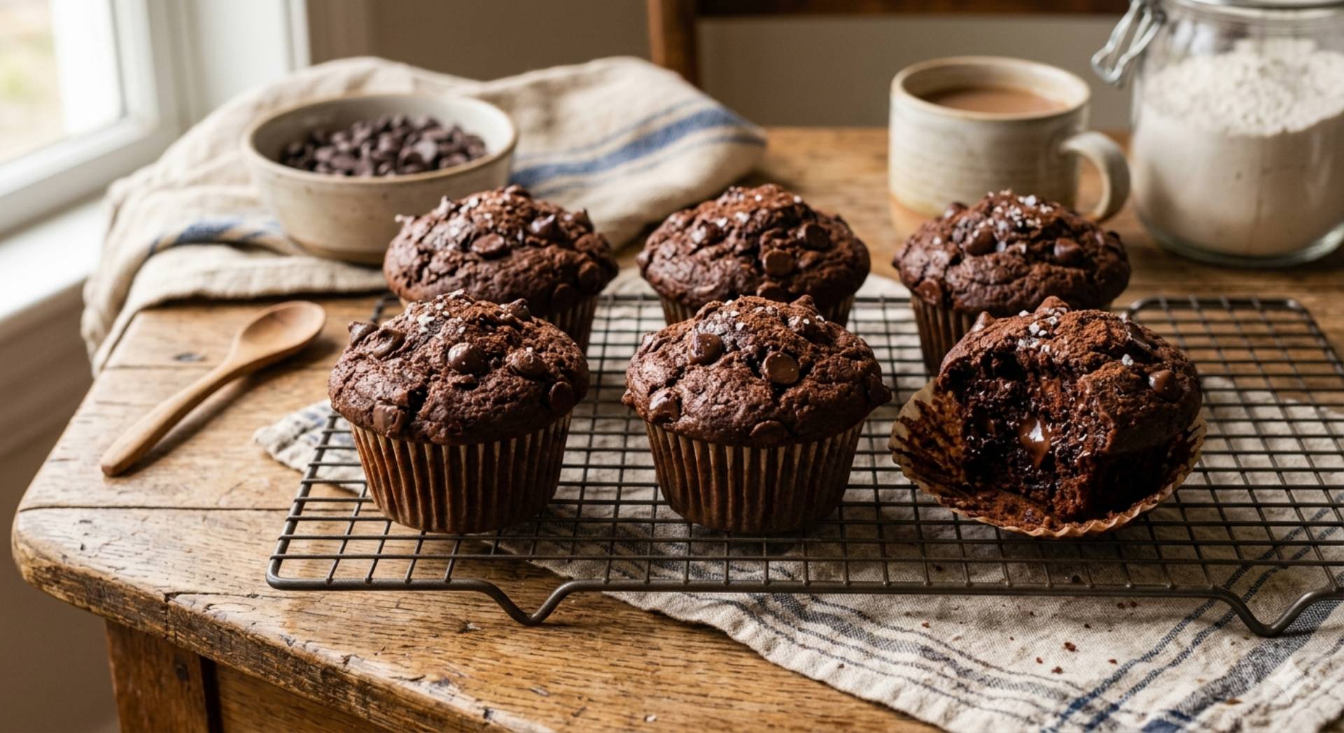 Muffin au chocolat végétalien - Recette Companion Connect XL | Moulinex