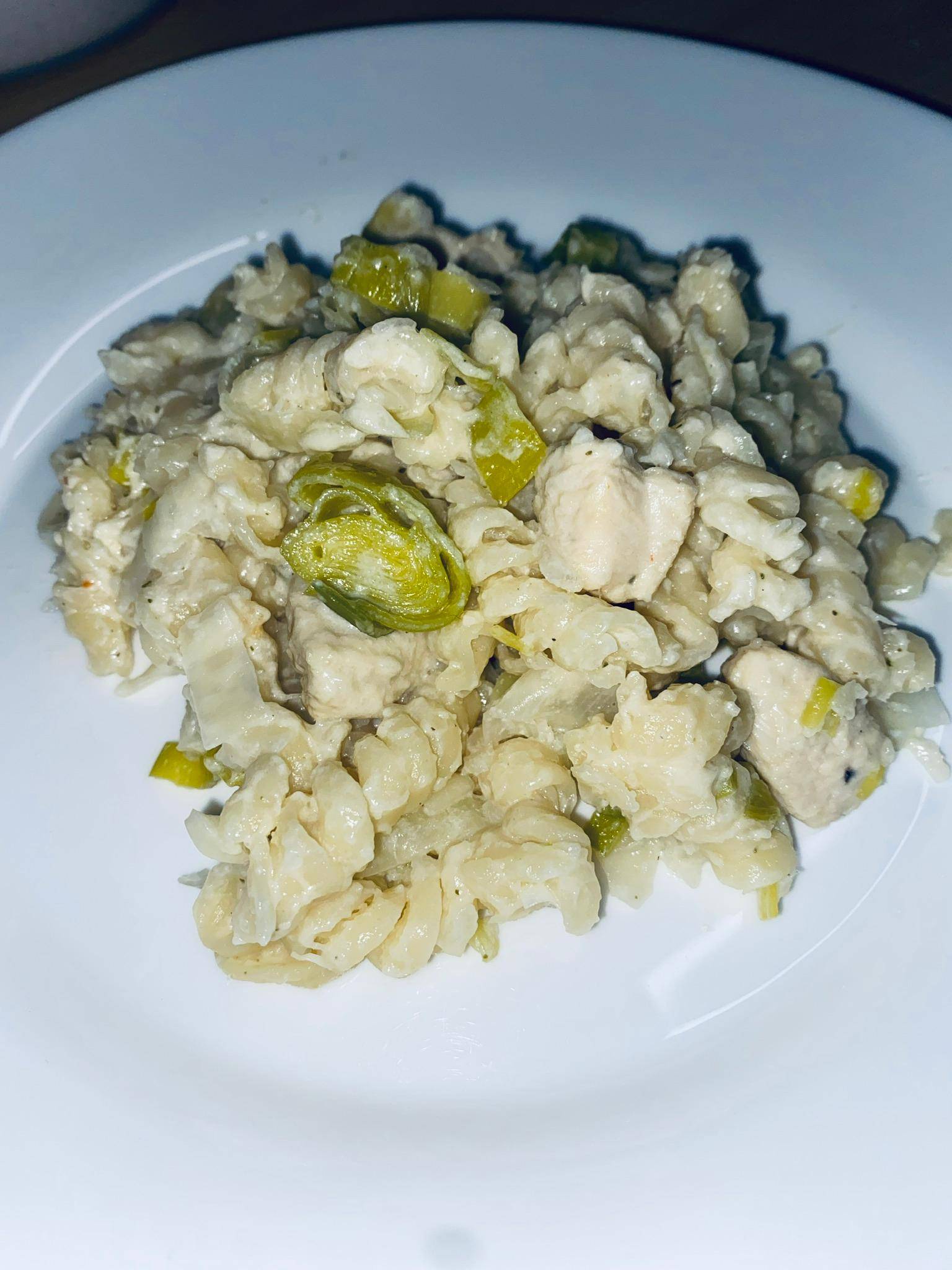 One Pot Pasta poireaux et poulets - Recepten Companion XL | Moulinex
