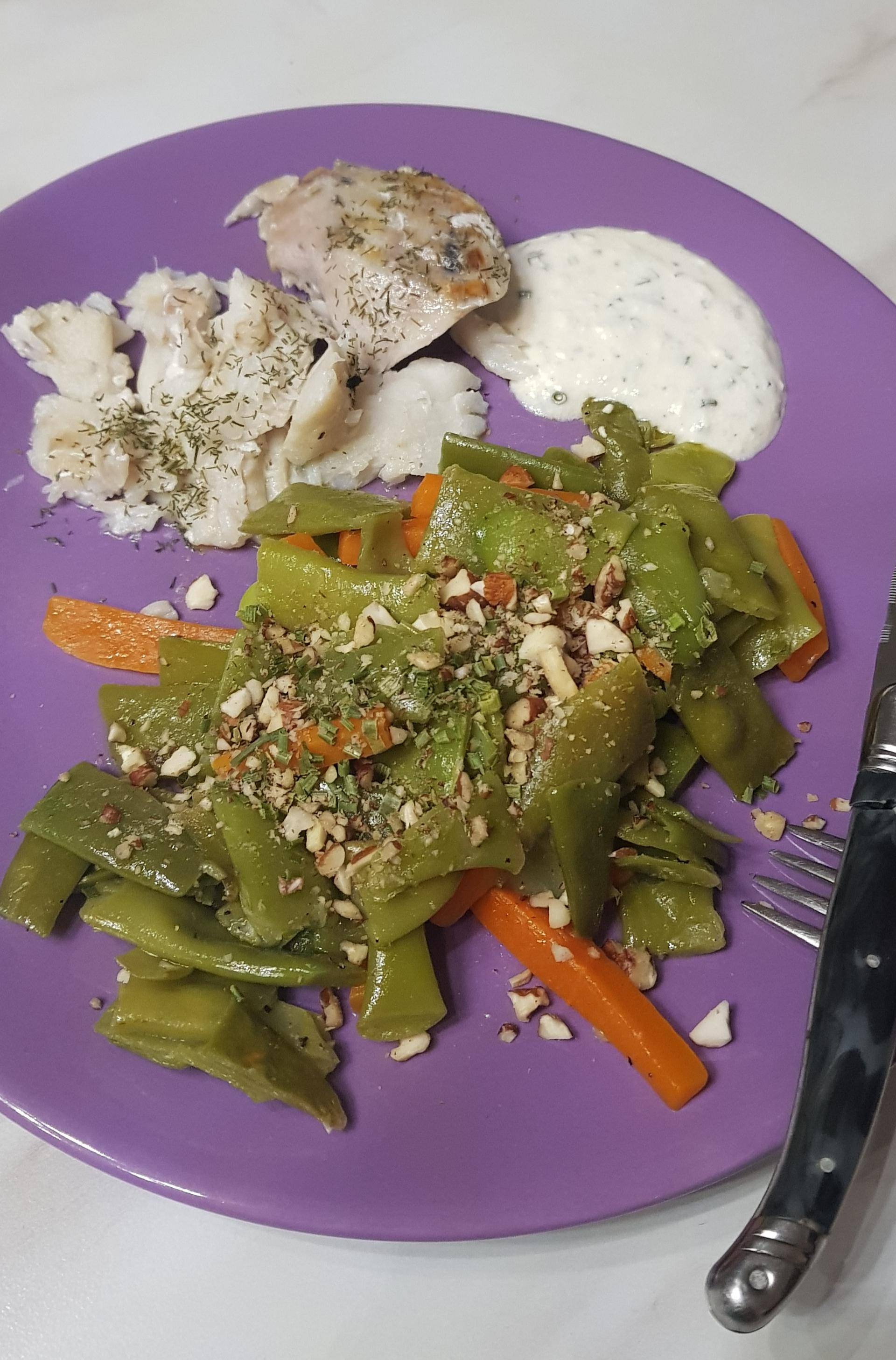 Cabillaud au pois gourmands sauce citroné - Recette Cookeo V3 | Moulinex