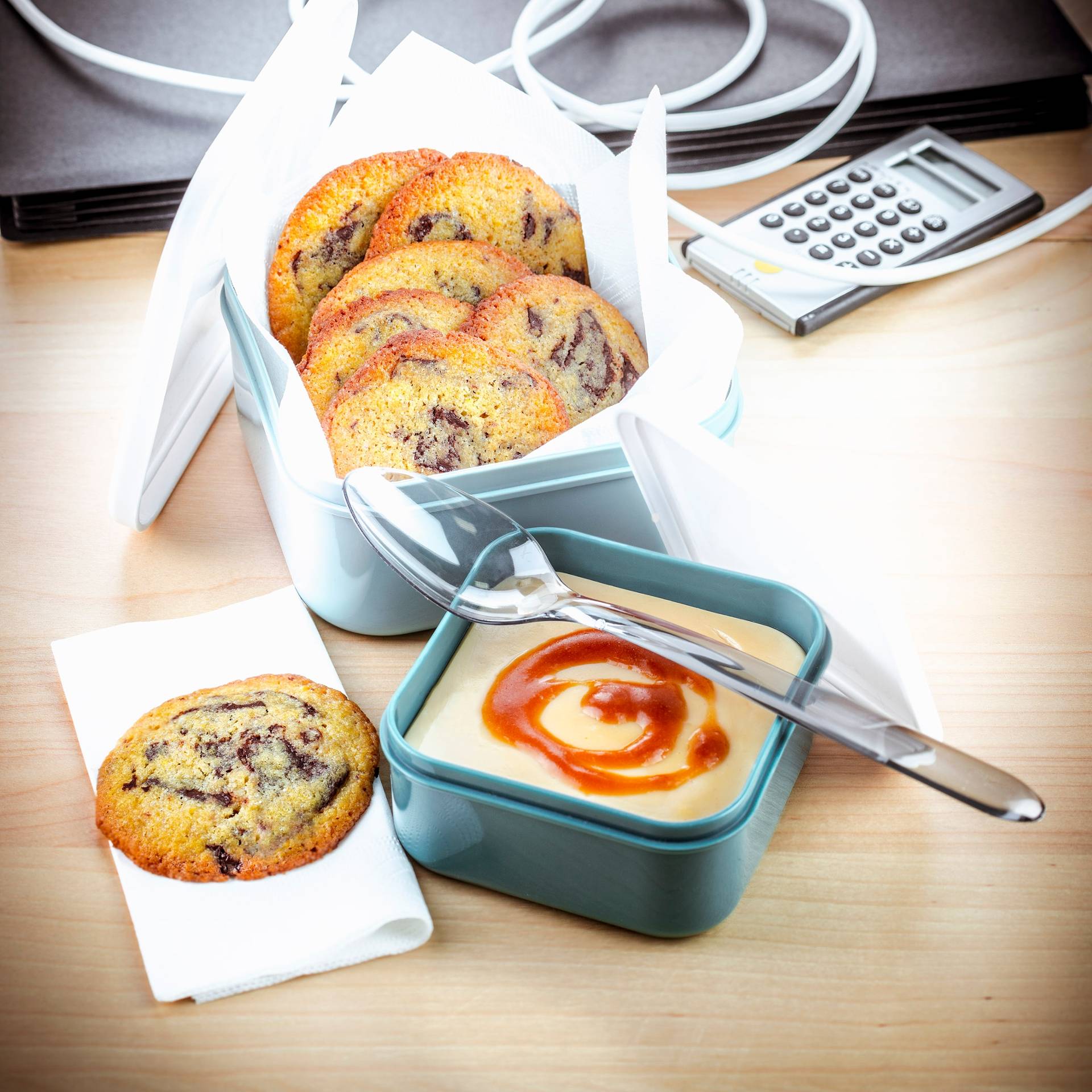 Crème caramel au beurre salé et cookies - Recette Companion | Moulinex