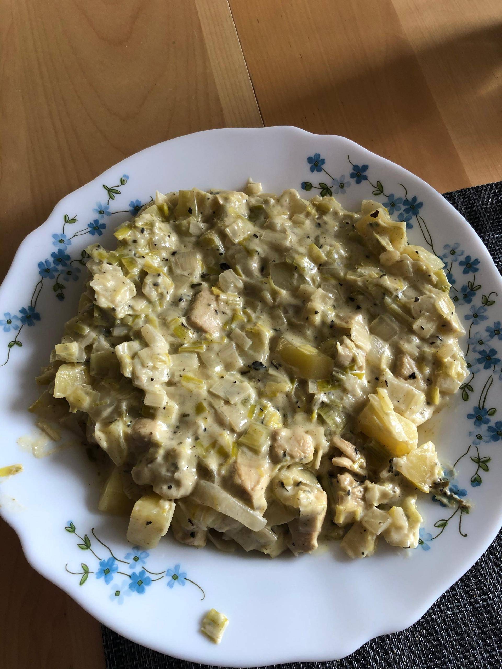 Fondue de poireaux au poulet - Recette Companion XL | Moulinex