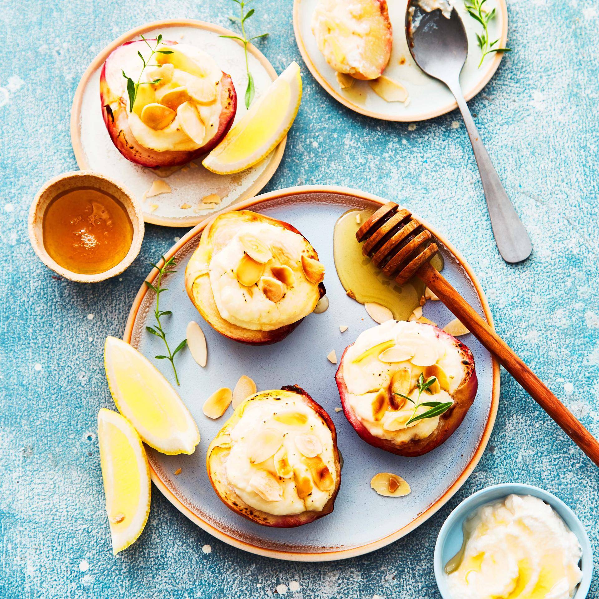 Nectarines met honing en ricotta - Recepten Cookeo | Moulinex
