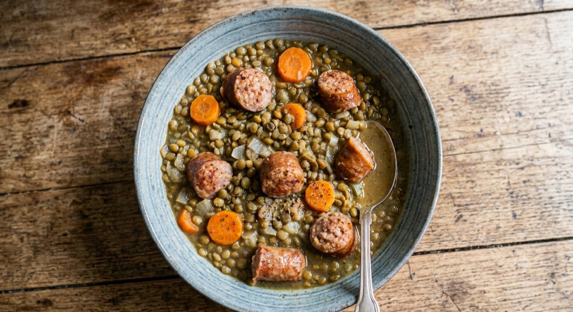 Saucisse lentilles id 1124467 - Recette Cookeo Infinity Autostir | Moulinex