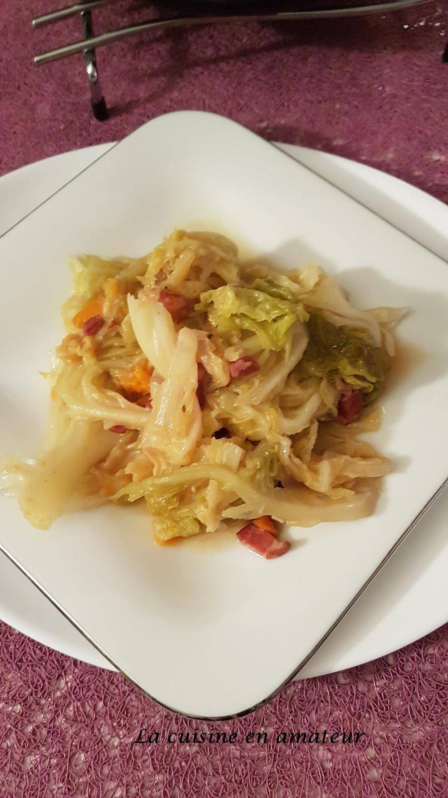 Choux Chinois aux Lardons - Recepten Cookeo | Moulinex