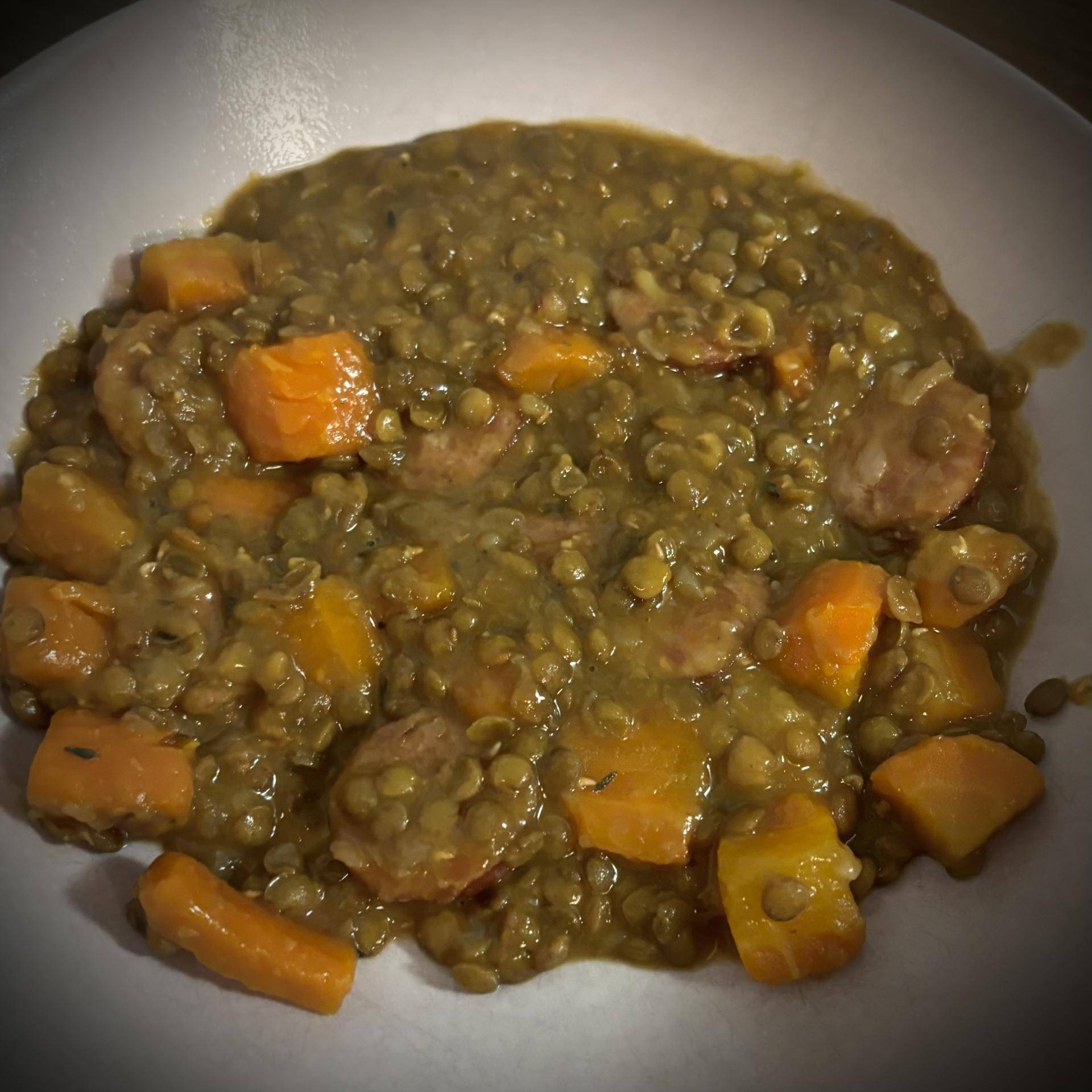 Lentilles saucisses de Cindy - Recette Cookeo V3 | Moulinex
