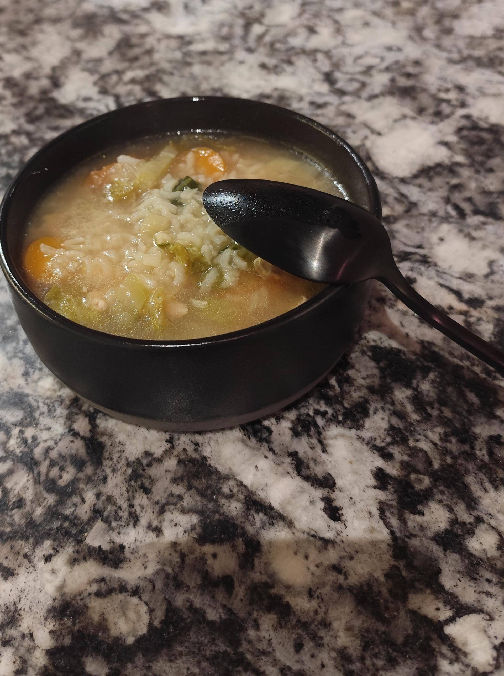 Soupe Poulet riz - Recette Cookeo V3 | Moulinex