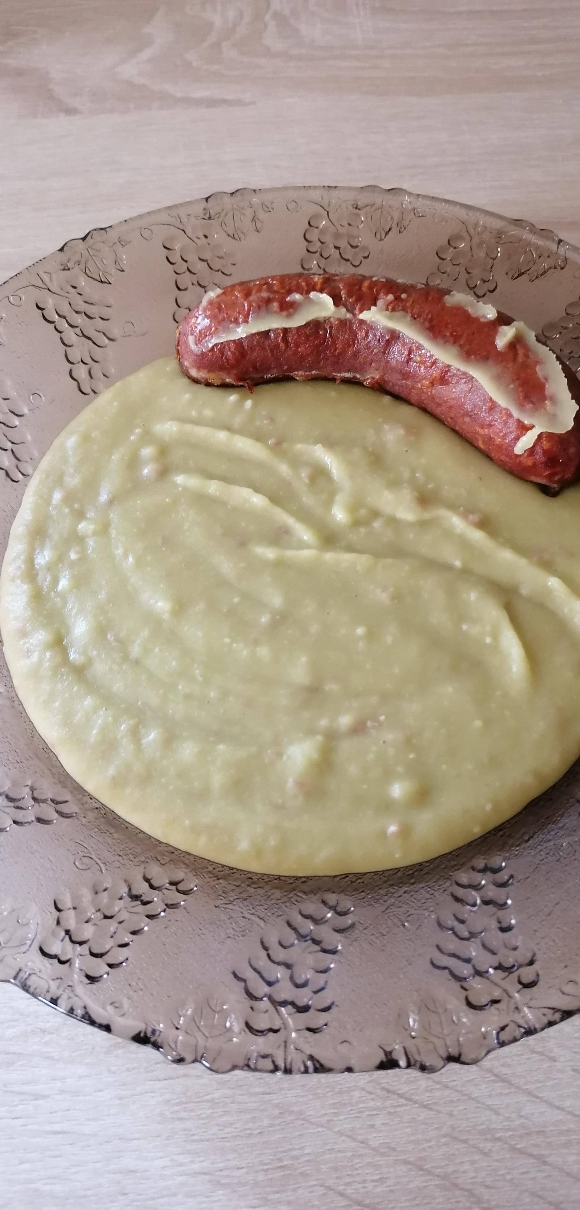 Soupe pois cassés saussices fumé - Recette Cookeo | Moulinex
