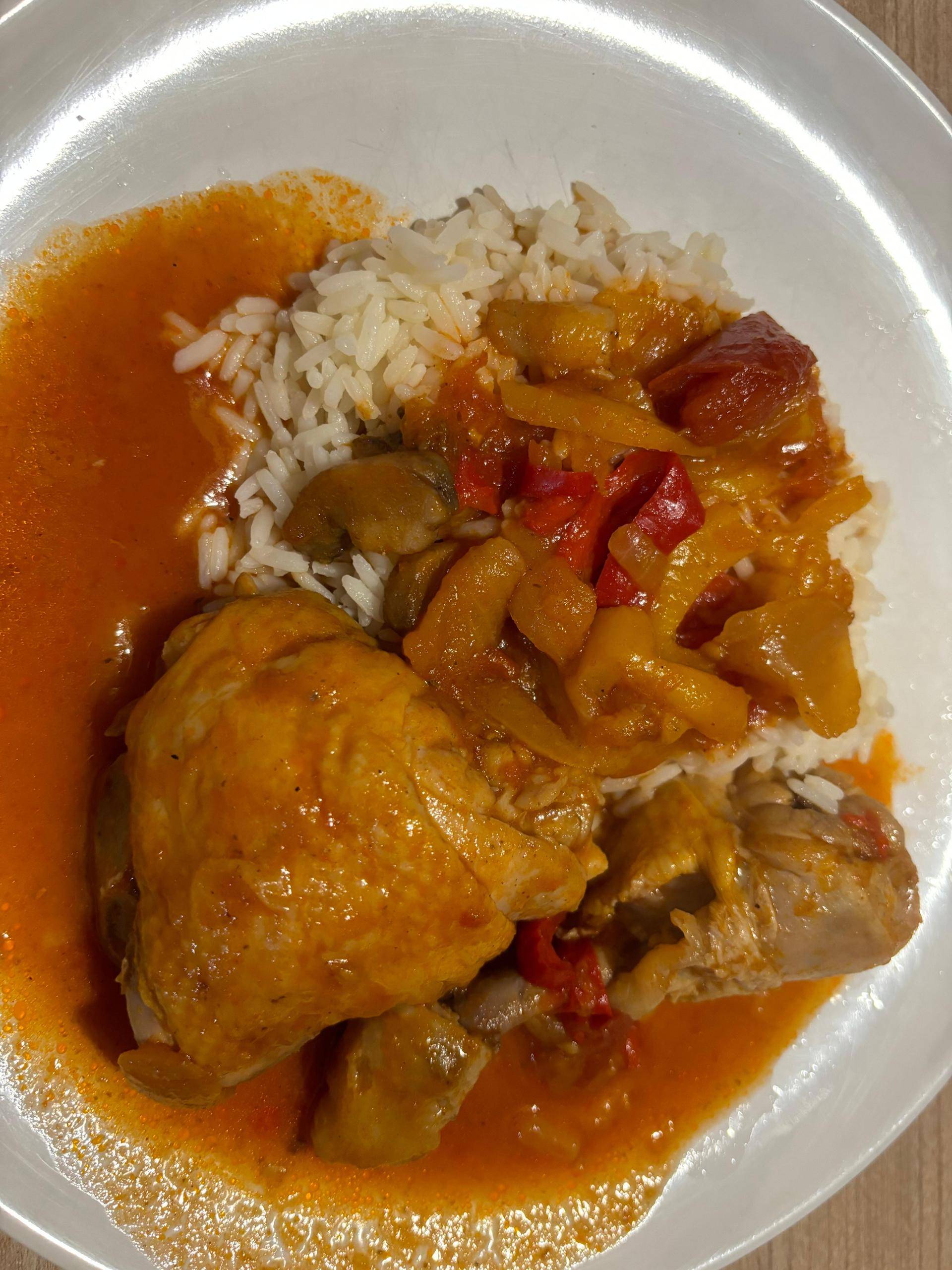 Cuisse de poulet tomates et poivrons - Recepten Cookeo | Moulinex