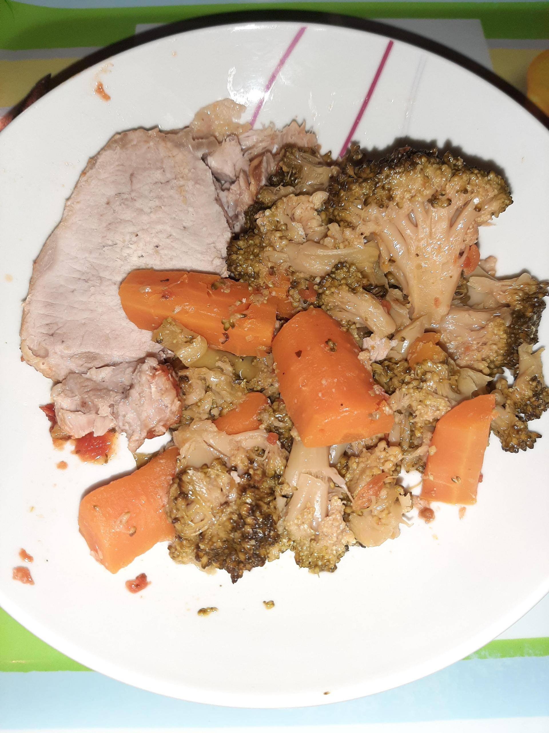 Roti de porc aux carottes et brocolis - Recepten Cookeo | Moulinex