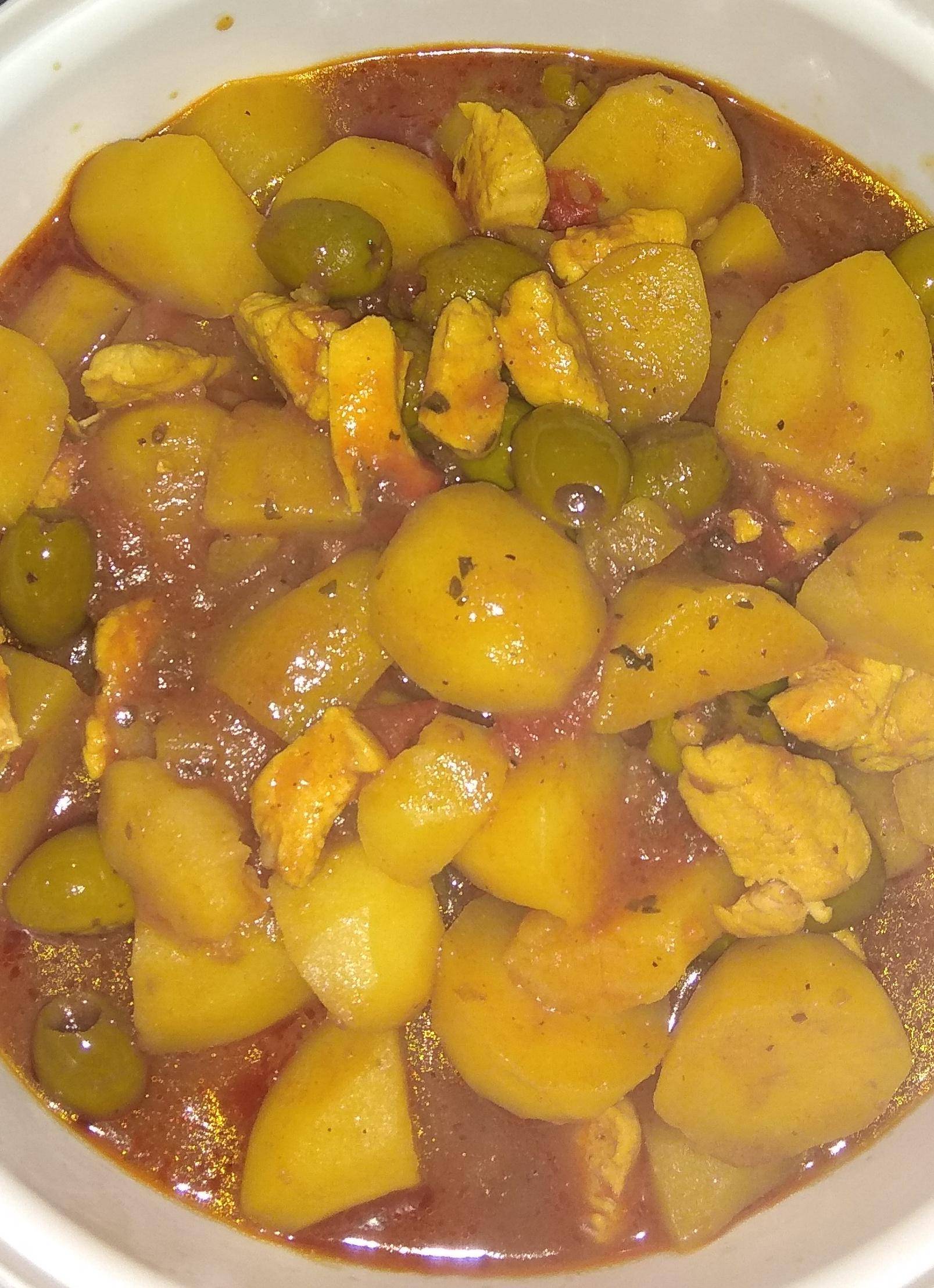 Poulet aux olives et pomme de terre - Recepten Cookeo | Moulinex