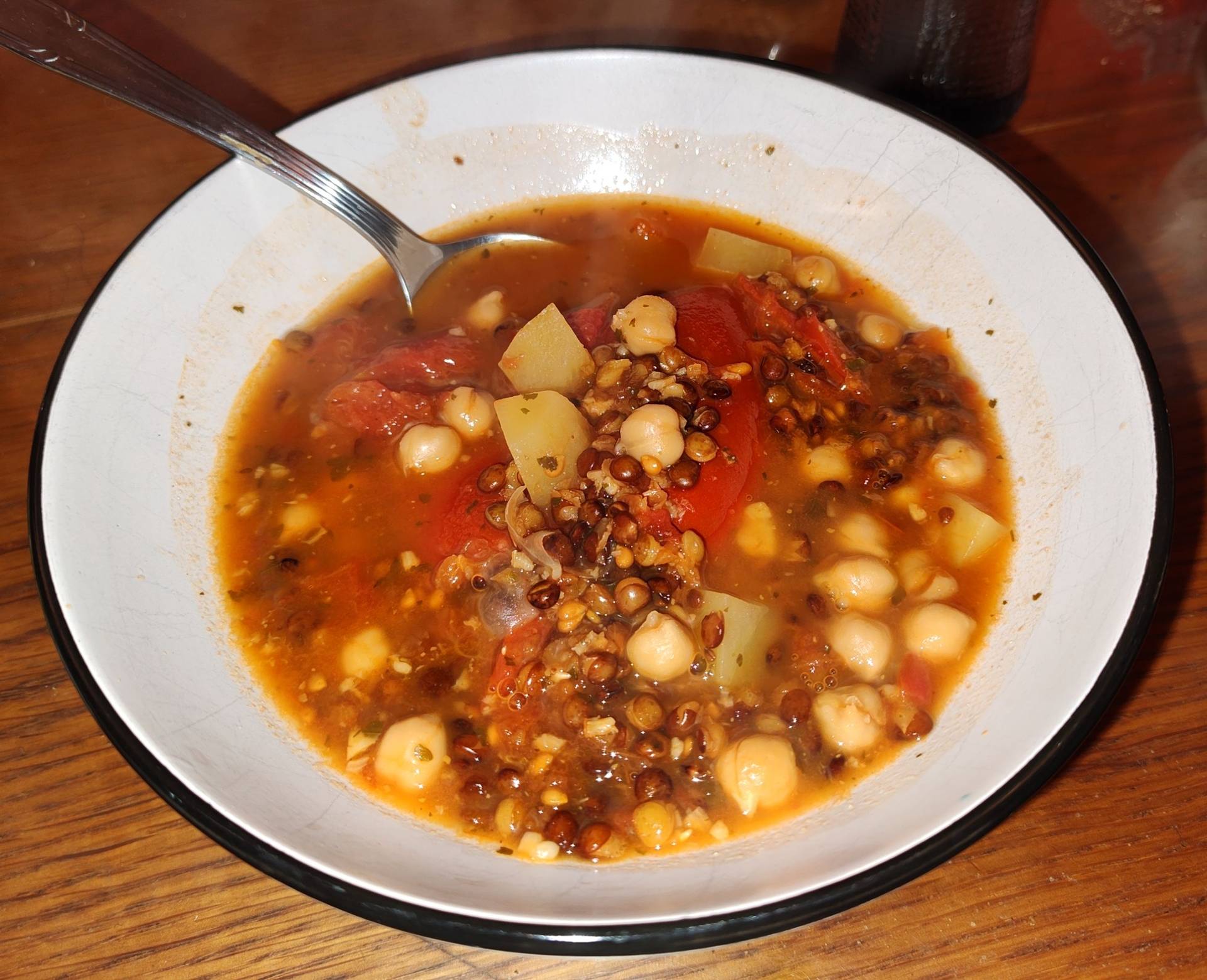 Soupe Libanaise aux lentilles et pois chiches - Recepten Cookeo | Moulinex